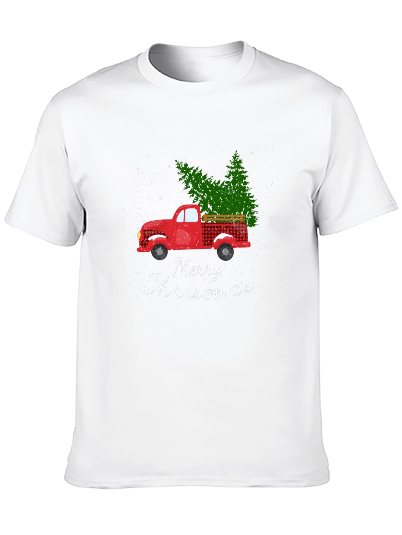 Merry Christmas Truck Graphic T-Shirt