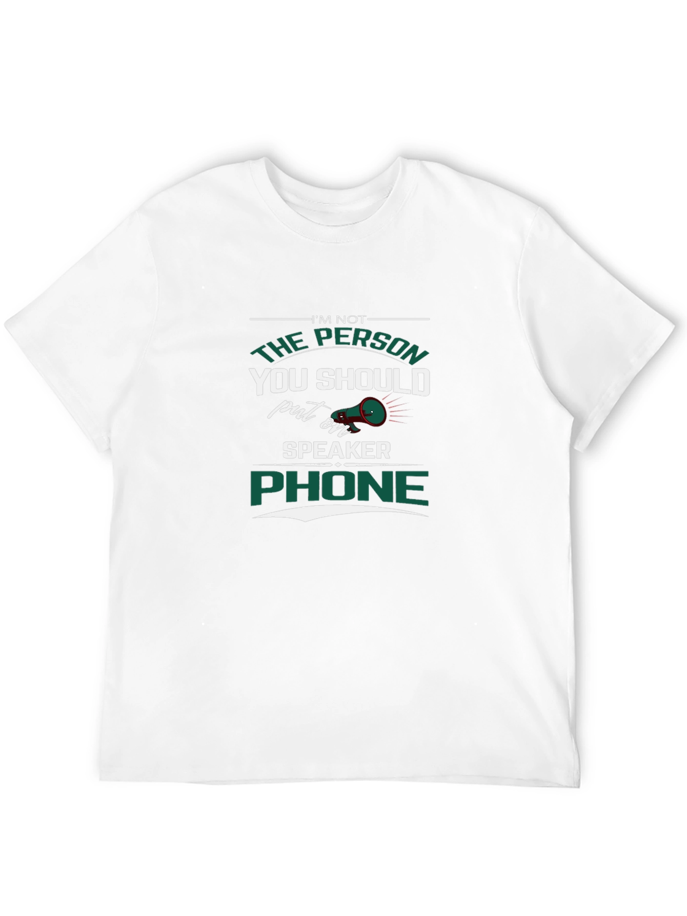Speaker Phone T-Shirt - Sarcastic Humor Tee