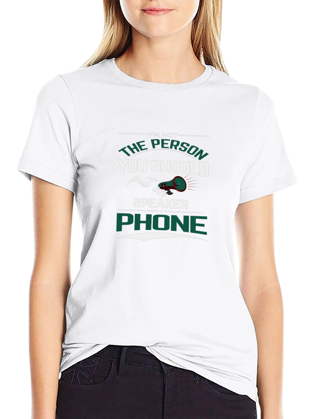 Speaker Phone T-Shirt - Sarcastic Humor Tee