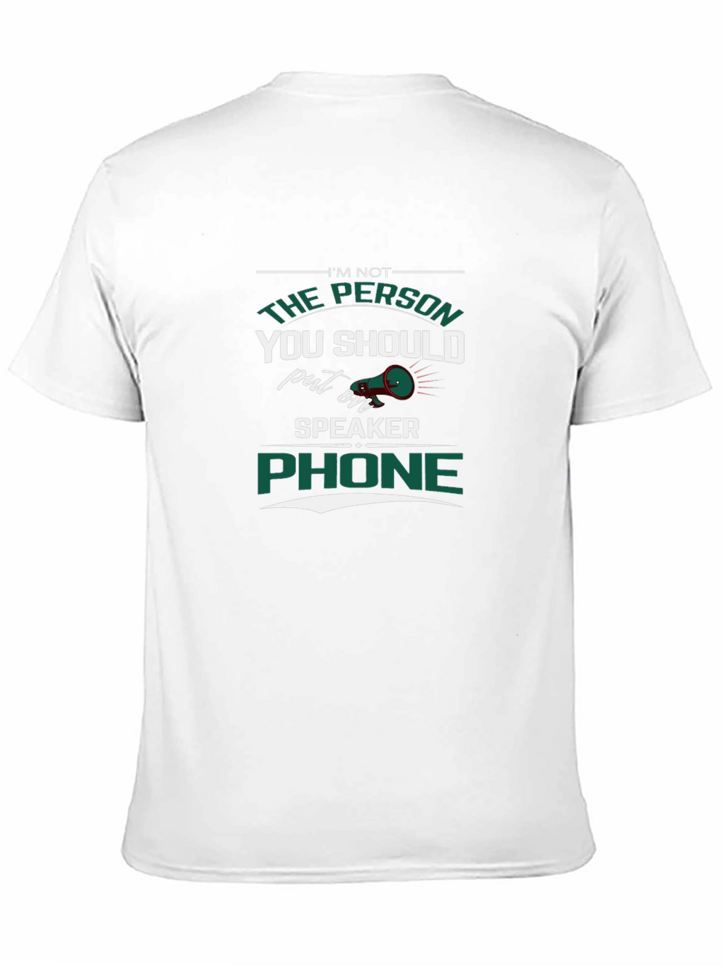 Speaker Phone T-Shirt - Sarcastic Humor Tee