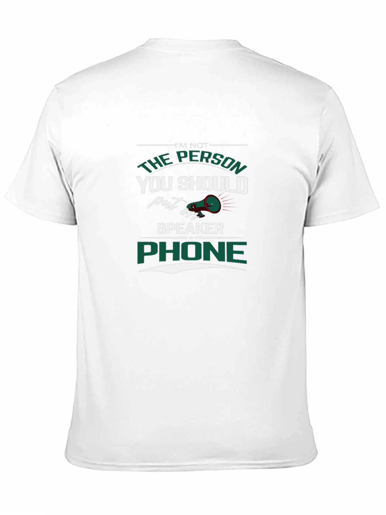 Speaker Phone T-Shirt - Sarcastic Humor Tee