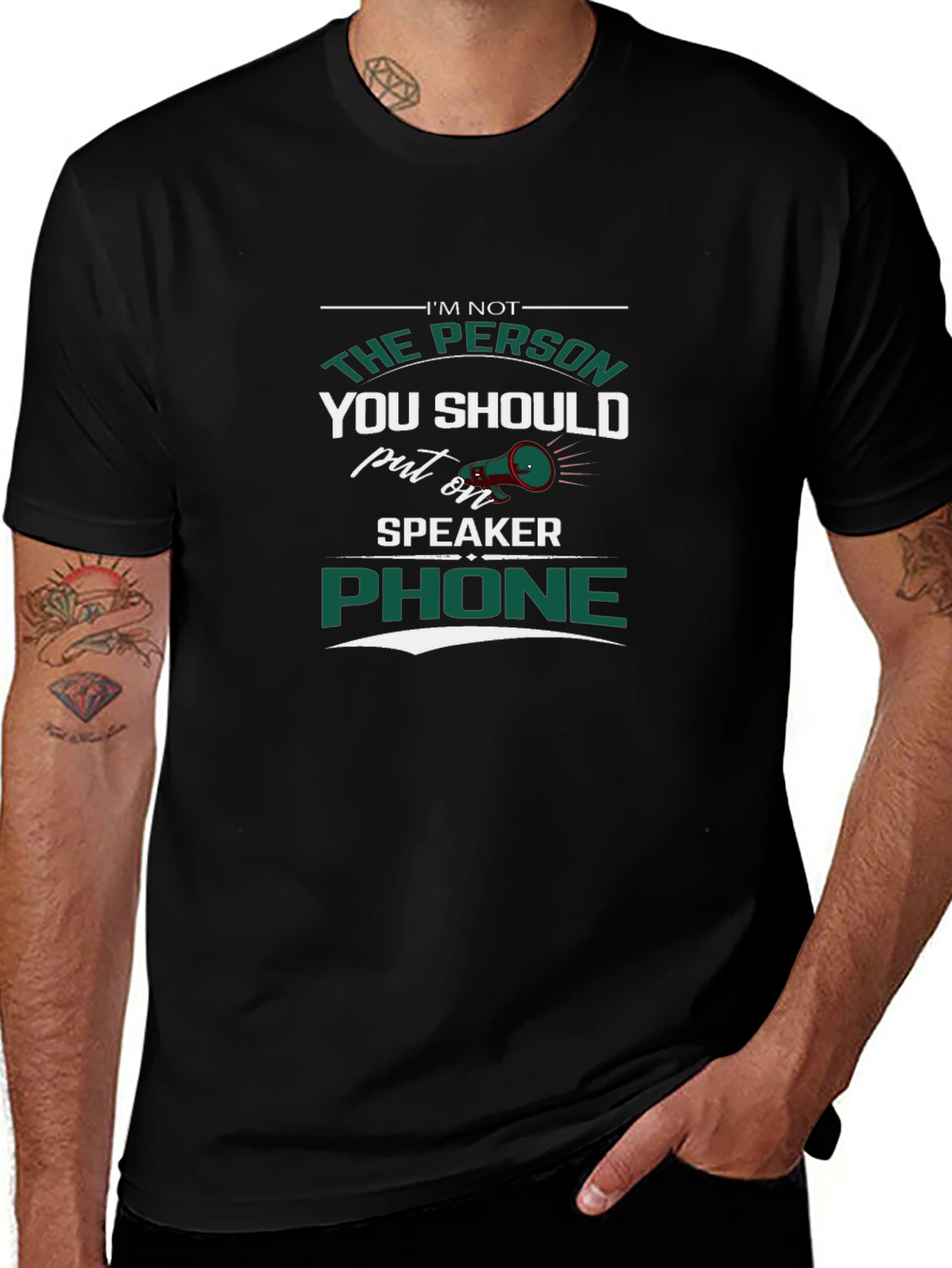Speaker Phone T-Shirt - Sarcastic Humor Tee