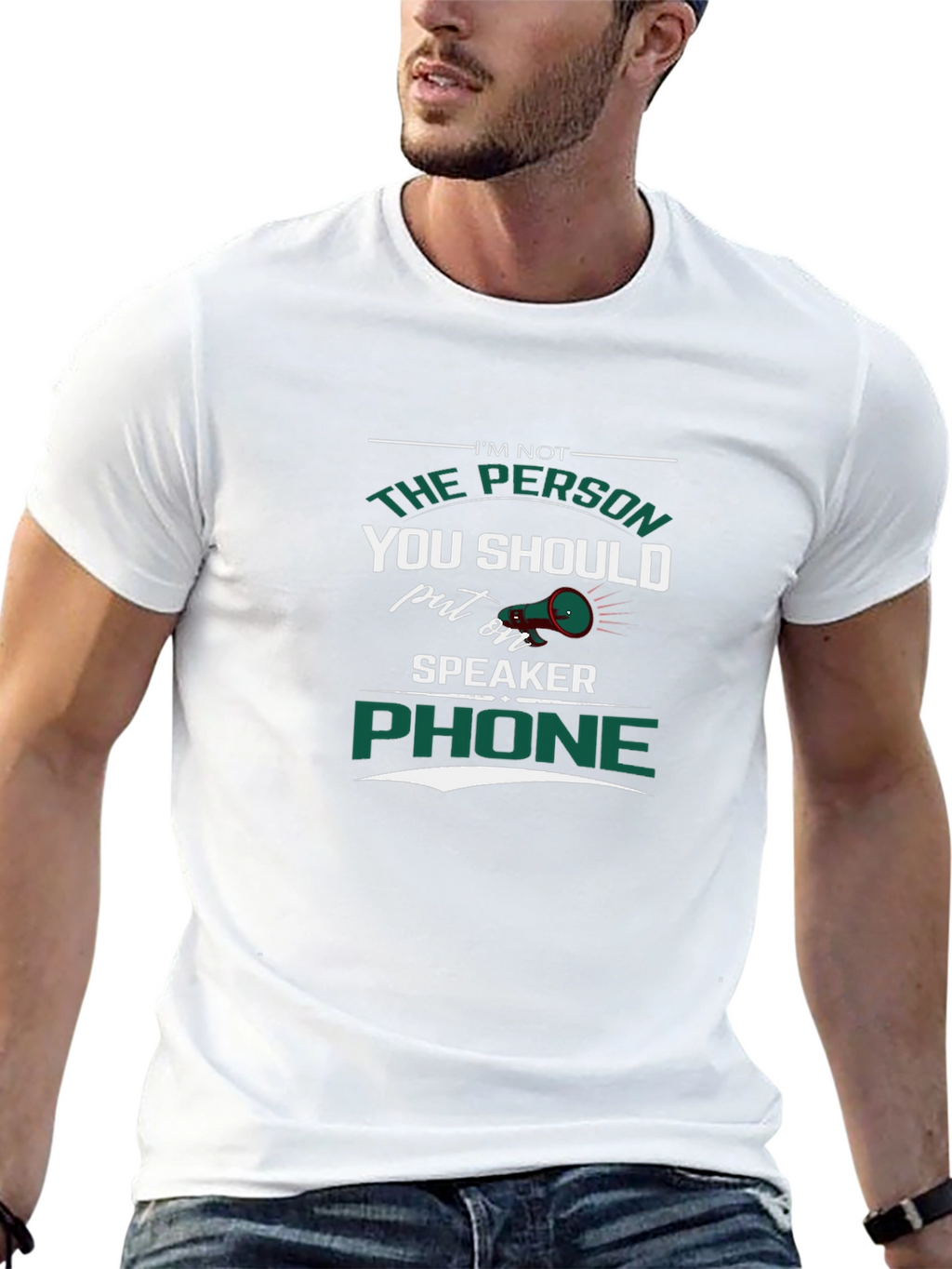 Speaker Phone T-Shirt - Sarcastic Humor Tee
