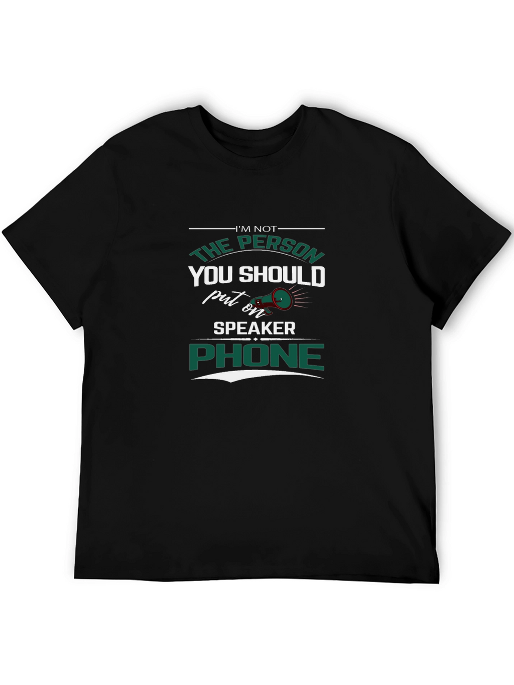 Speaker Phone T-Shirt - Sarcastic Humor Tee