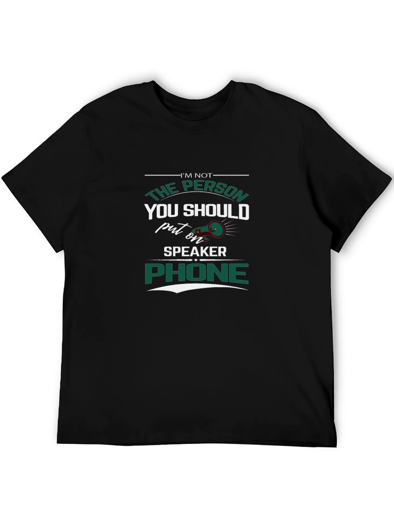Speaker Phone T-Shirt - Sarcastic Humor Tee