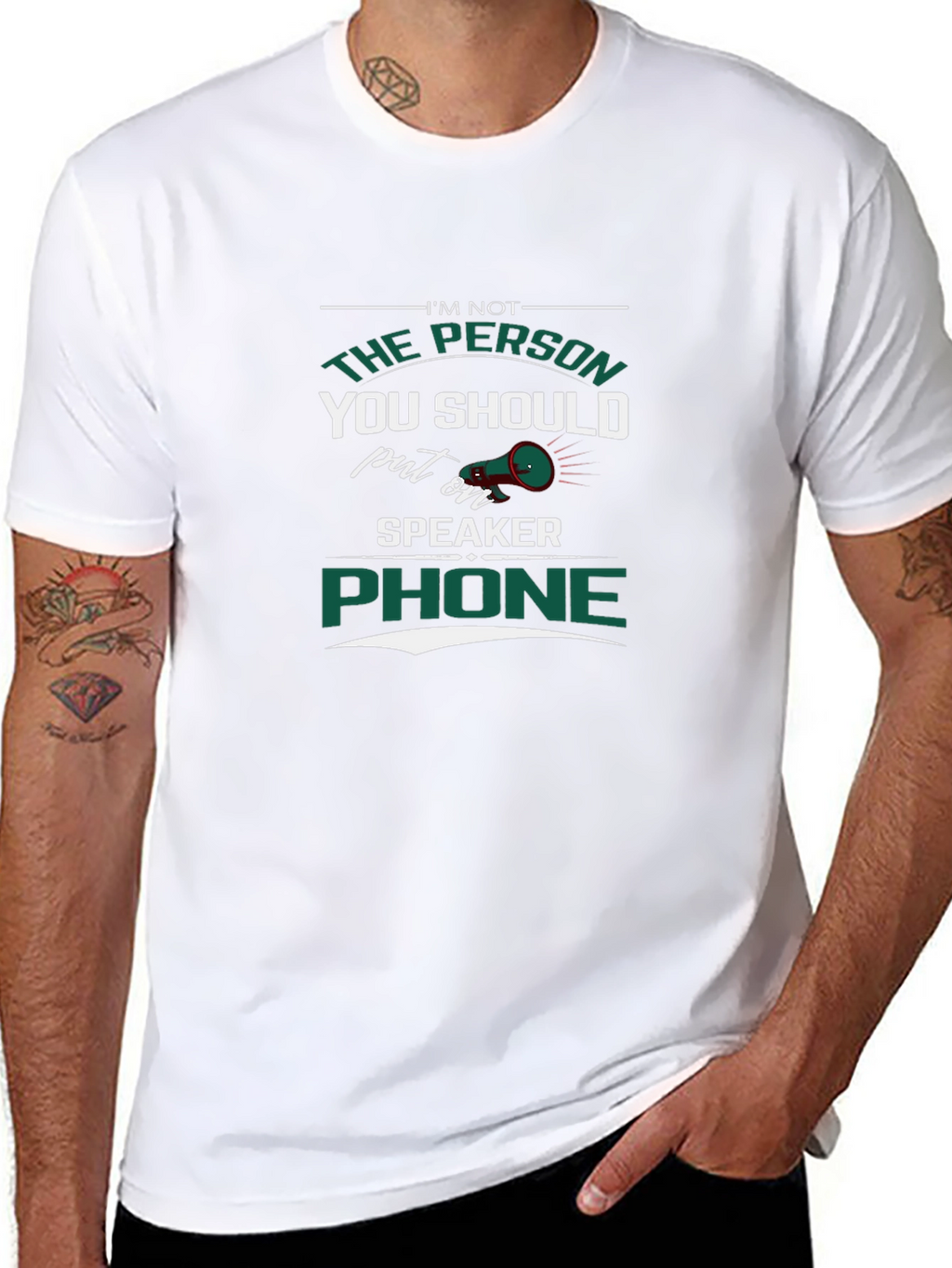 Speaker Phone T-Shirt - Sarcastic Humor Tee