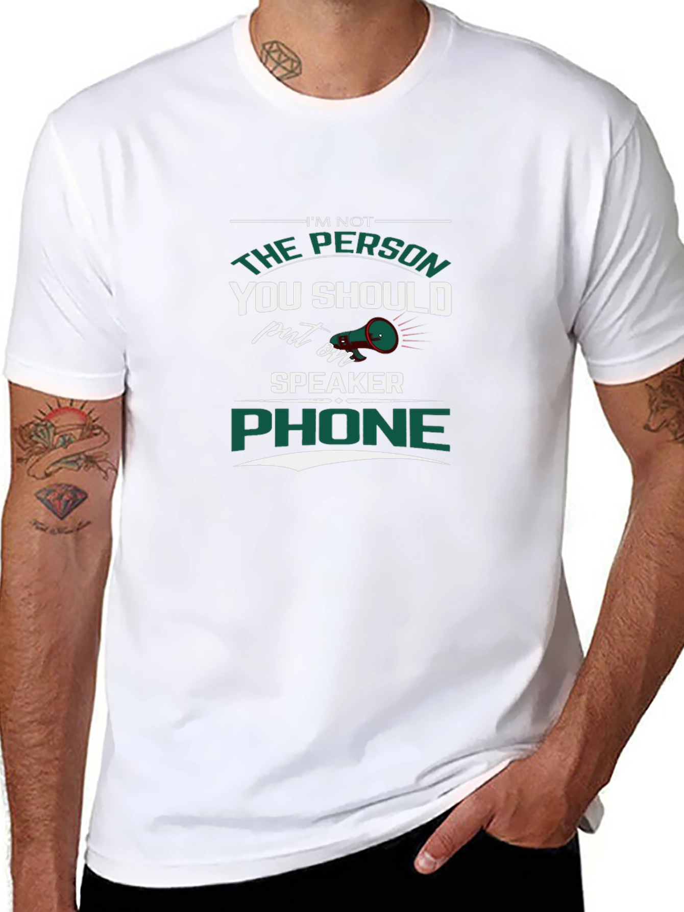 Speaker Phone T-Shirt - Sarcastic Humor Tee