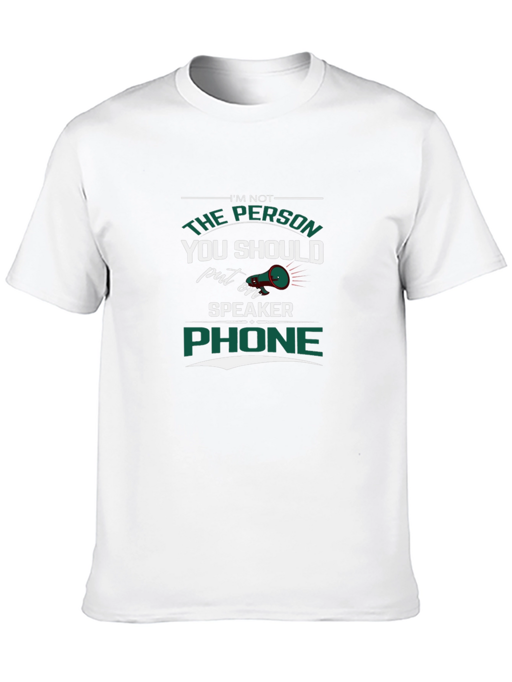 Speaker Phone T-Shirt - Sarcastic Humor Tee