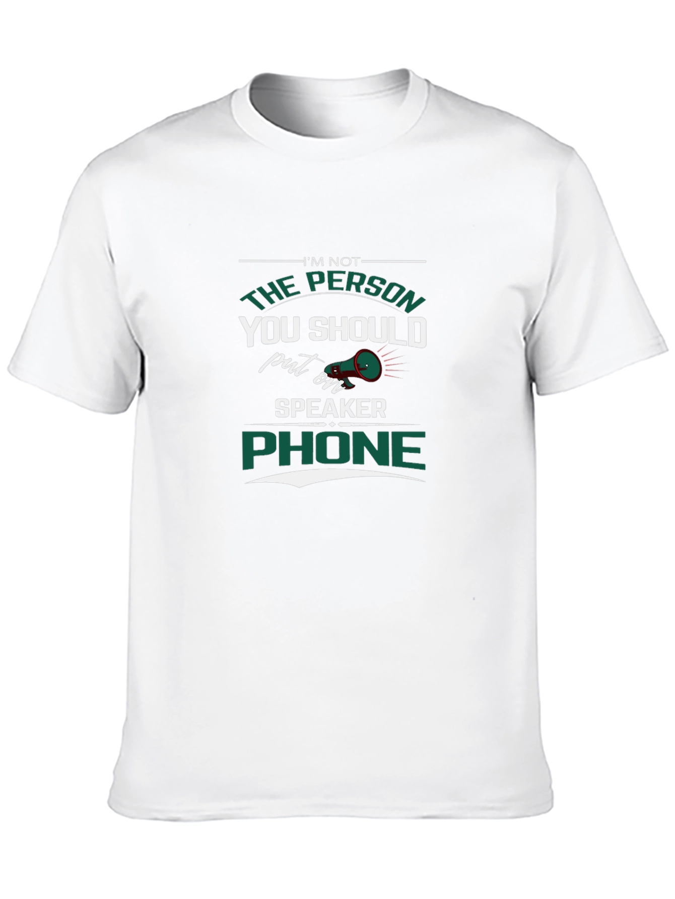 Speaker Phone T-Shirt - Sarcastic Humor Tee