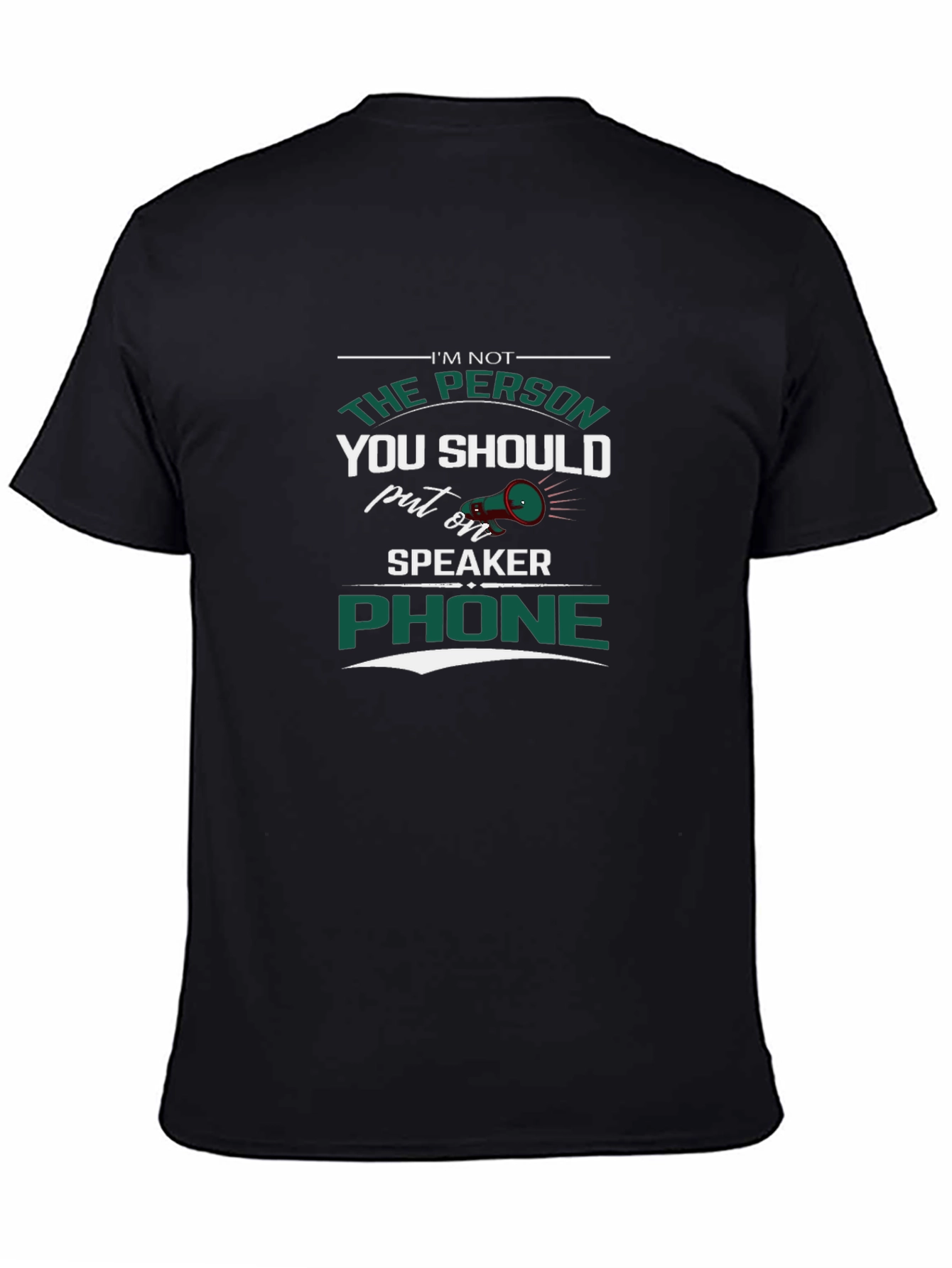 Speaker Phone T-Shirt - Sarcastic Humor Tee