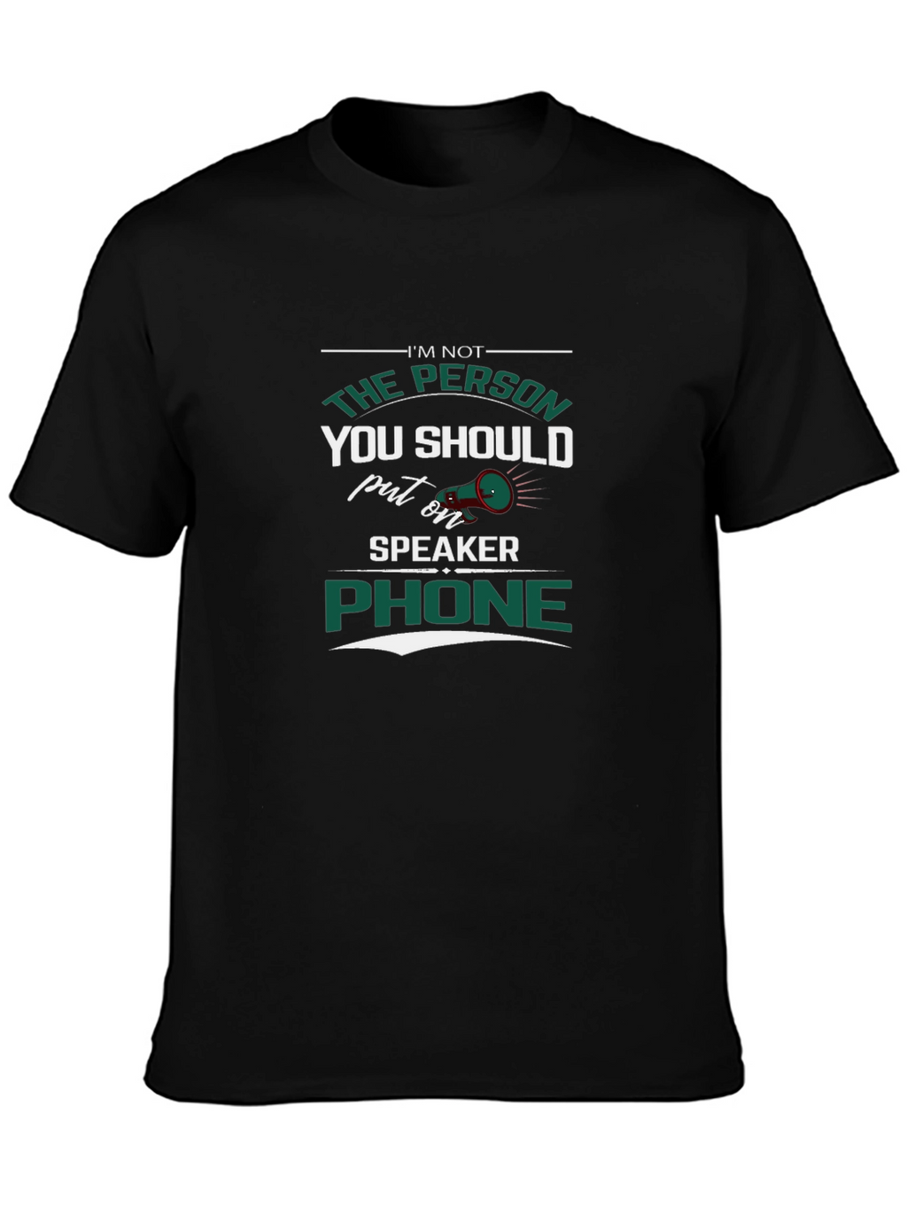 Speaker Phone T-Shirt - Sarcastic Humor Tee