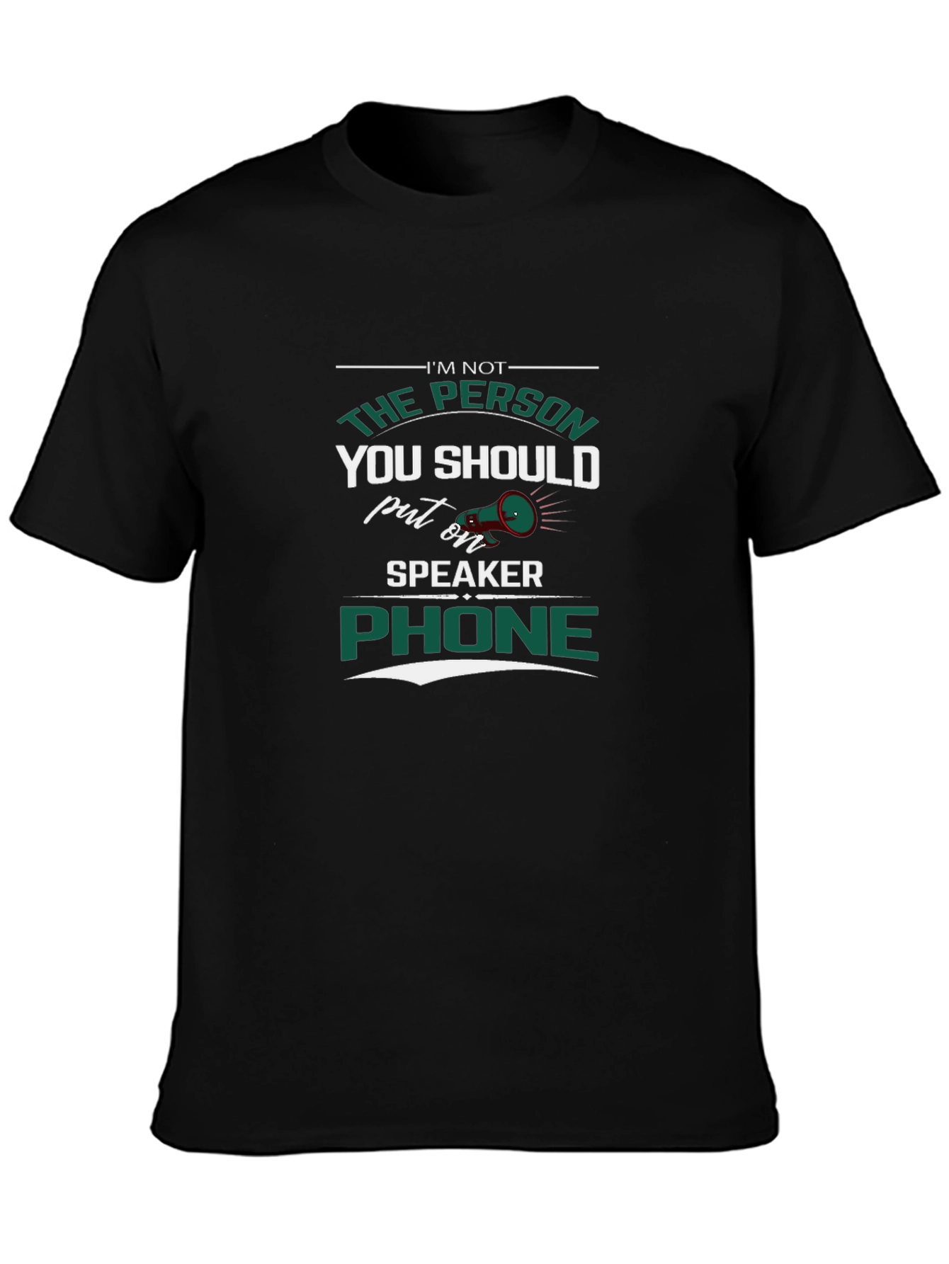 Speaker Phone T-Shirt - Sarcastic Humor Tee