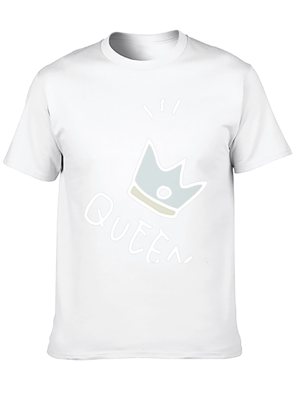 Queen Crown Graphic T-Shirt - Trendy Black Tee