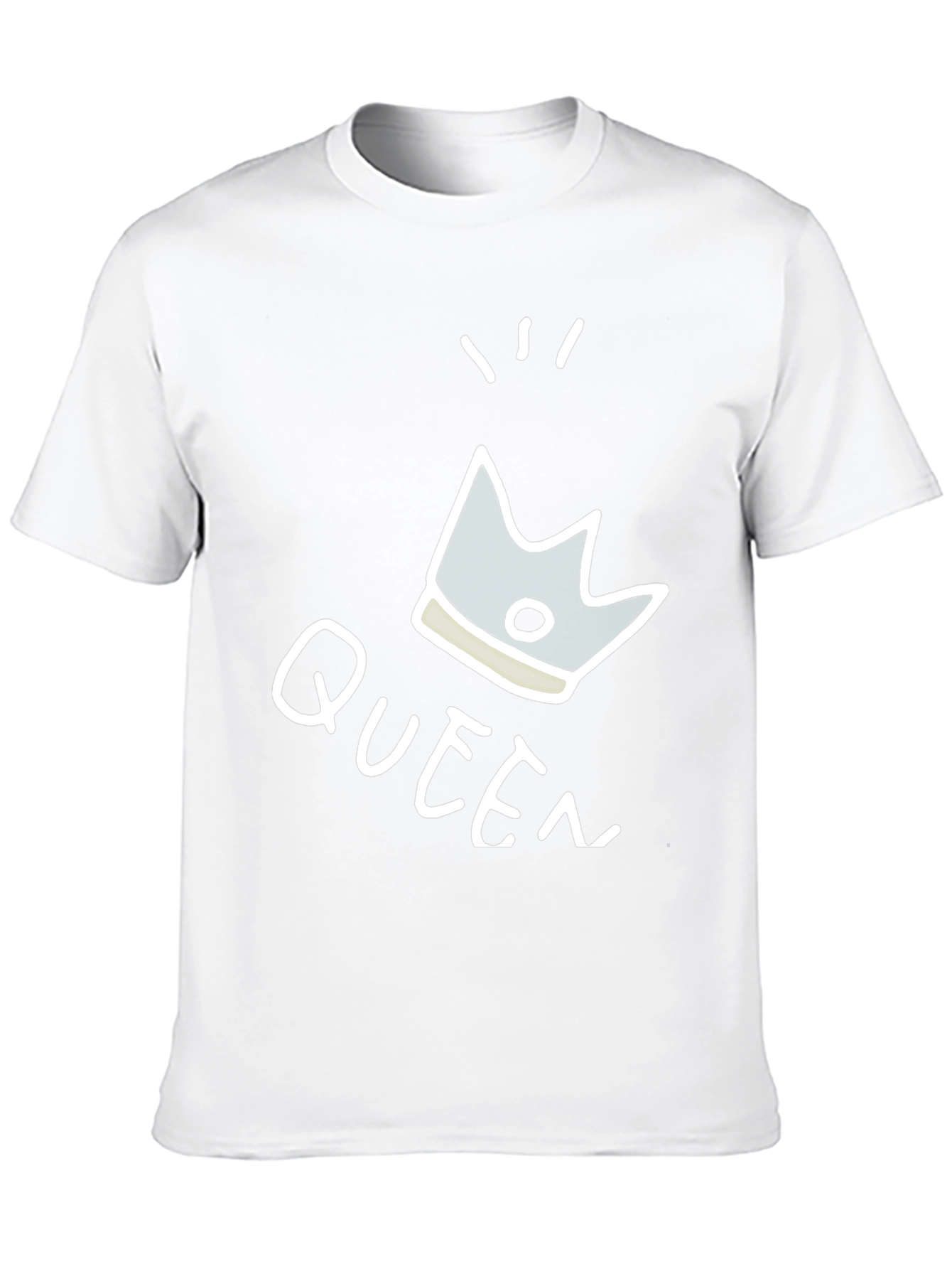Queen Crown Graphic T-Shirt - Trendy Black Tee
