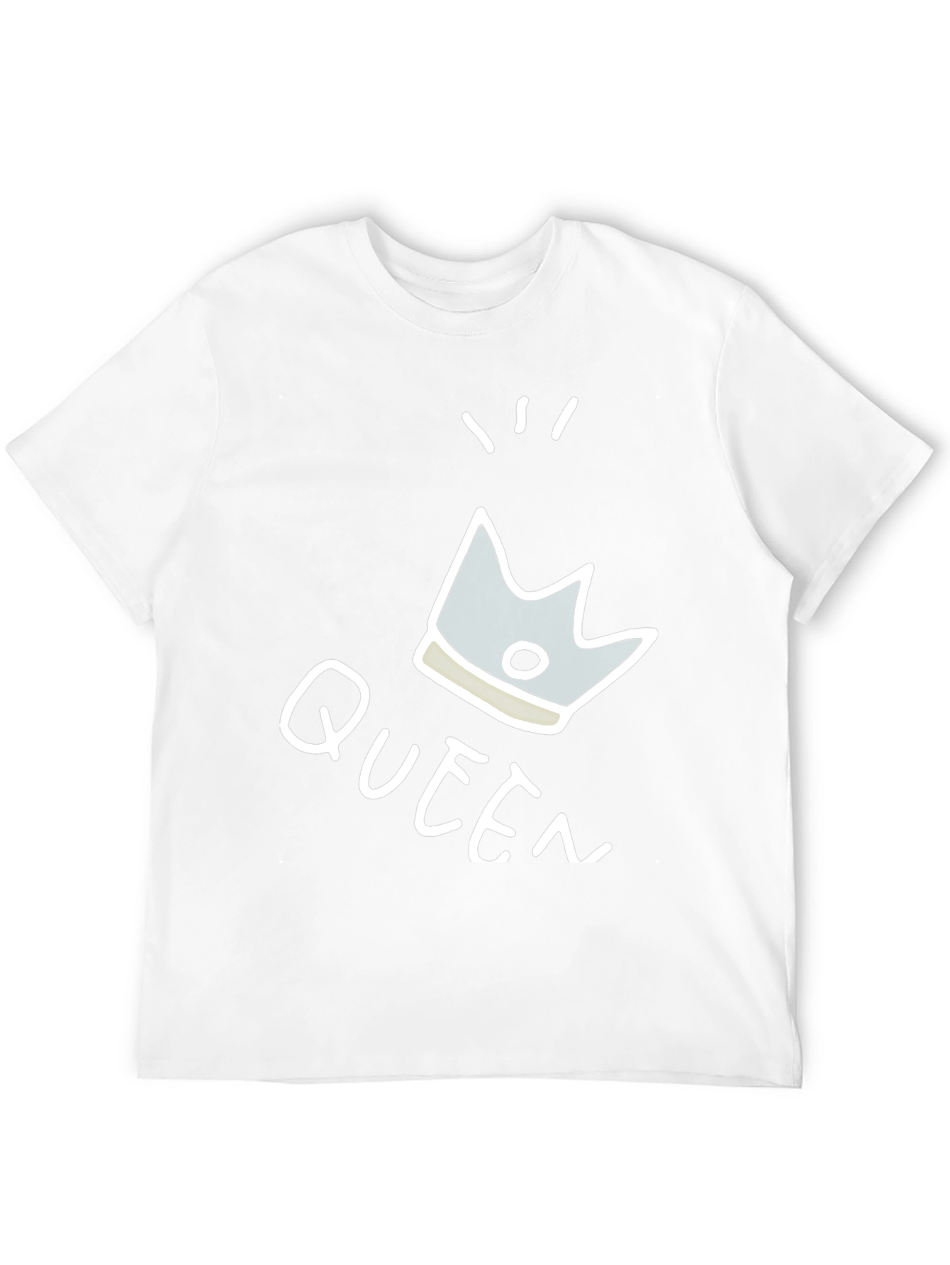 Queen Crown Graphic T-Shirt - Trendy Black Tee