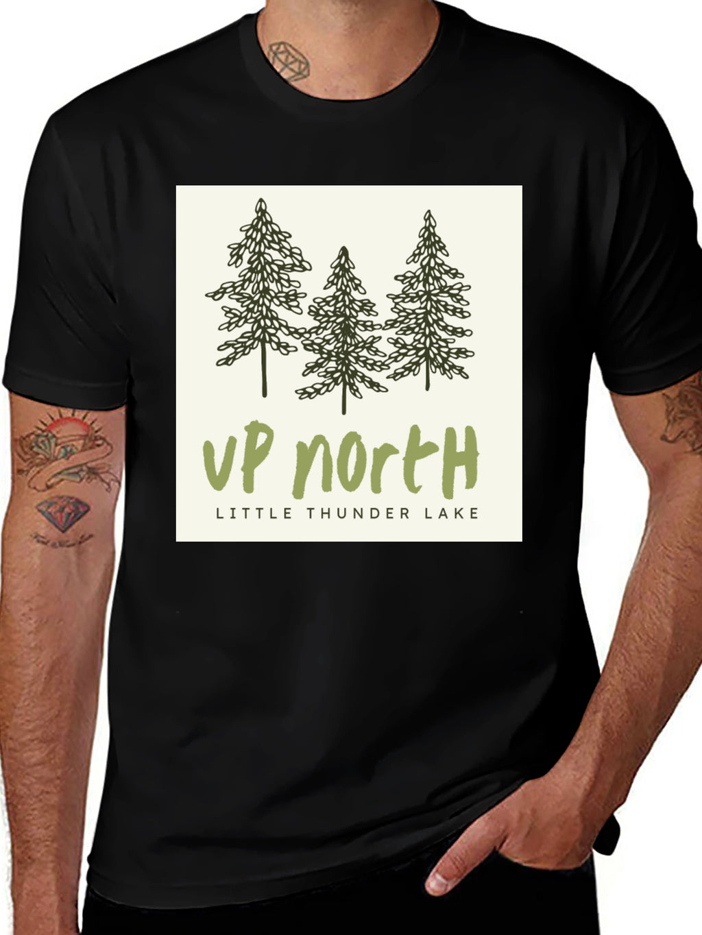 Up North Little Thunder Lake Graphic Tee