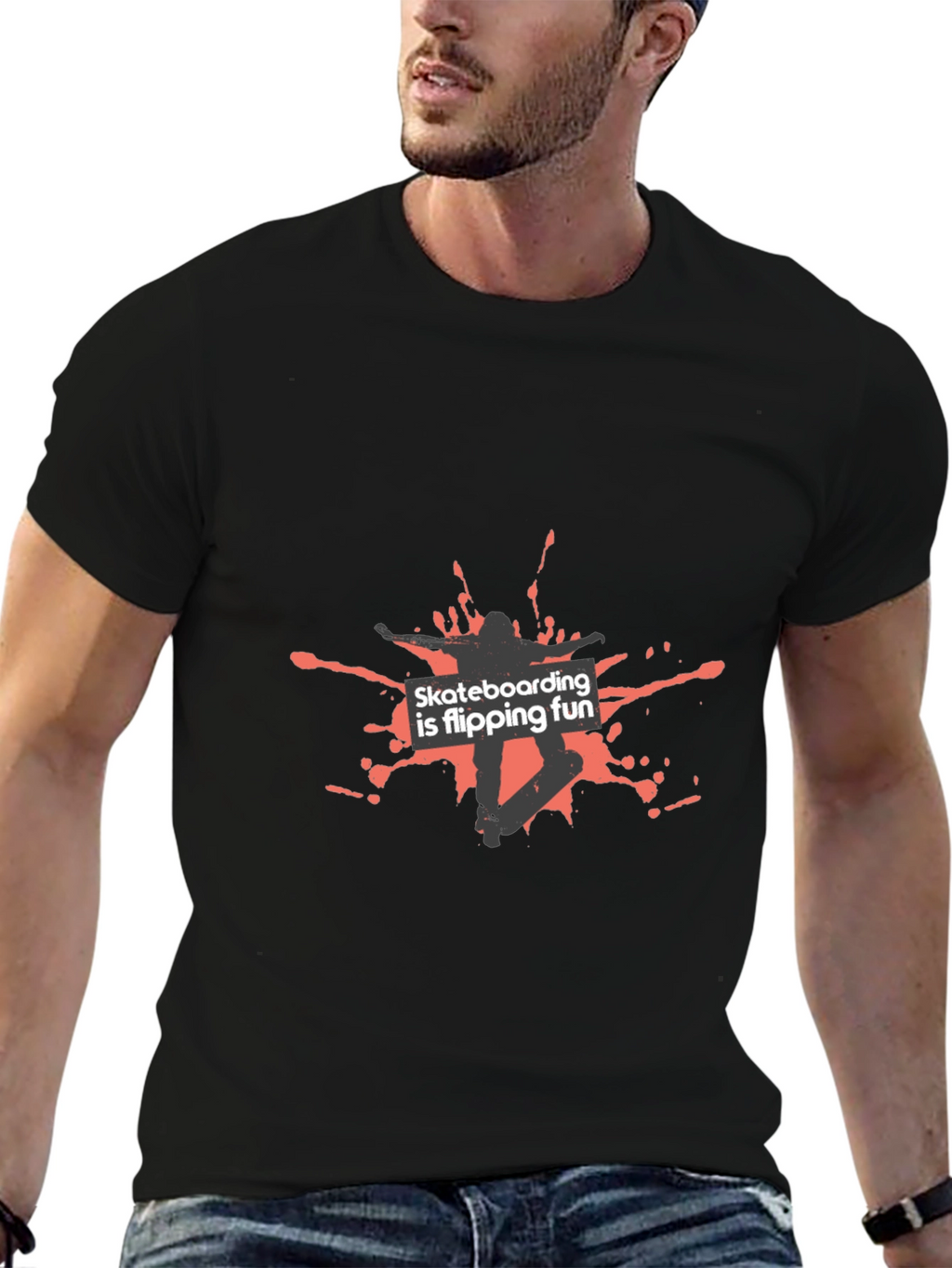 Skateboarding is Flipping Fun Graphic Tee
