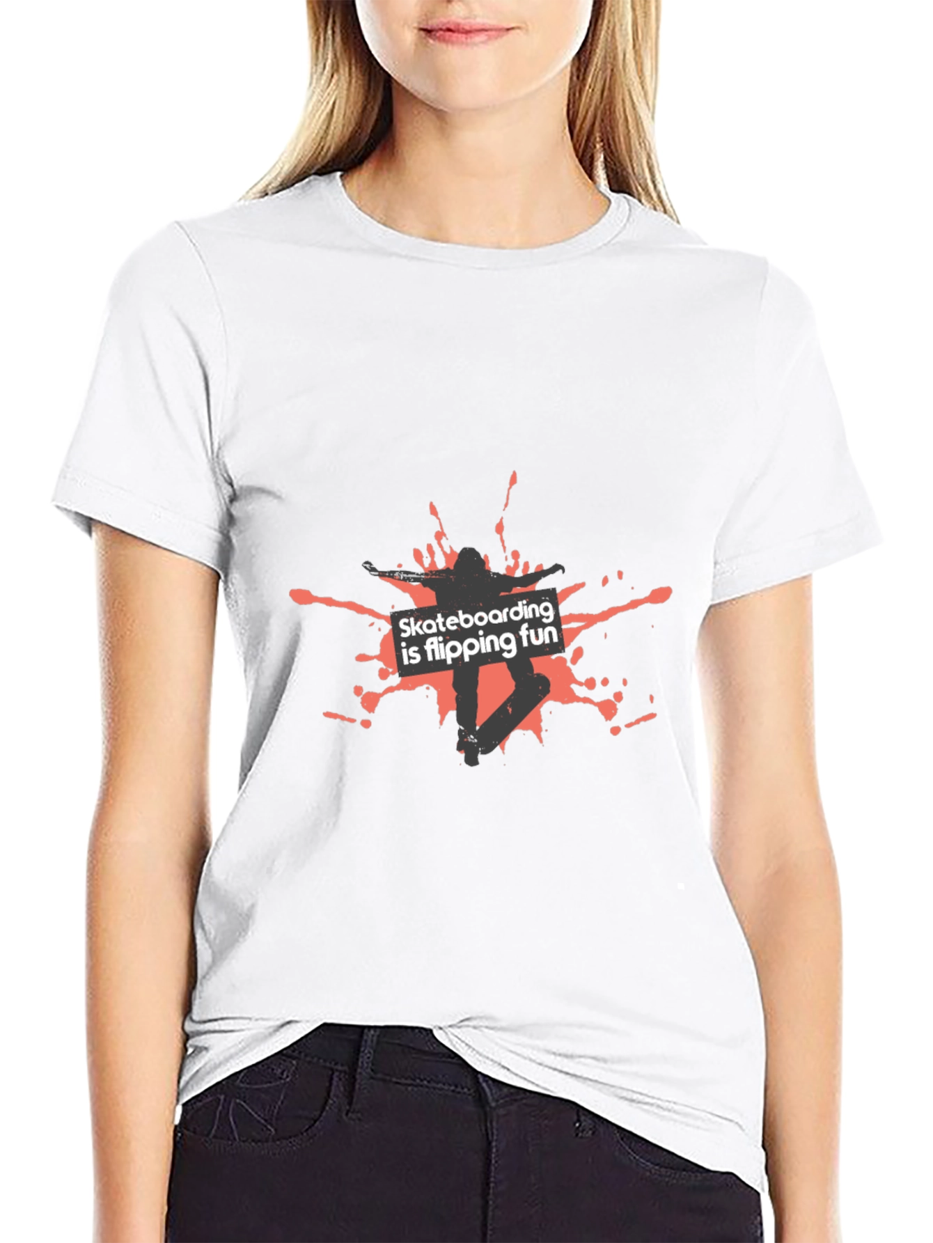 Skateboarding is Flipping Fun Graphic Tee