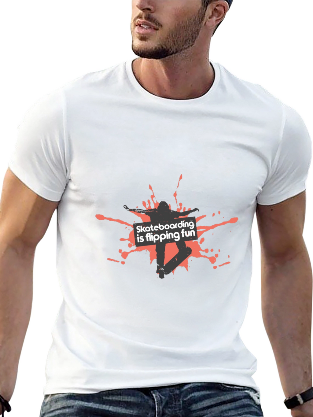 Skateboarding is Flipping Fun Graphic Tee