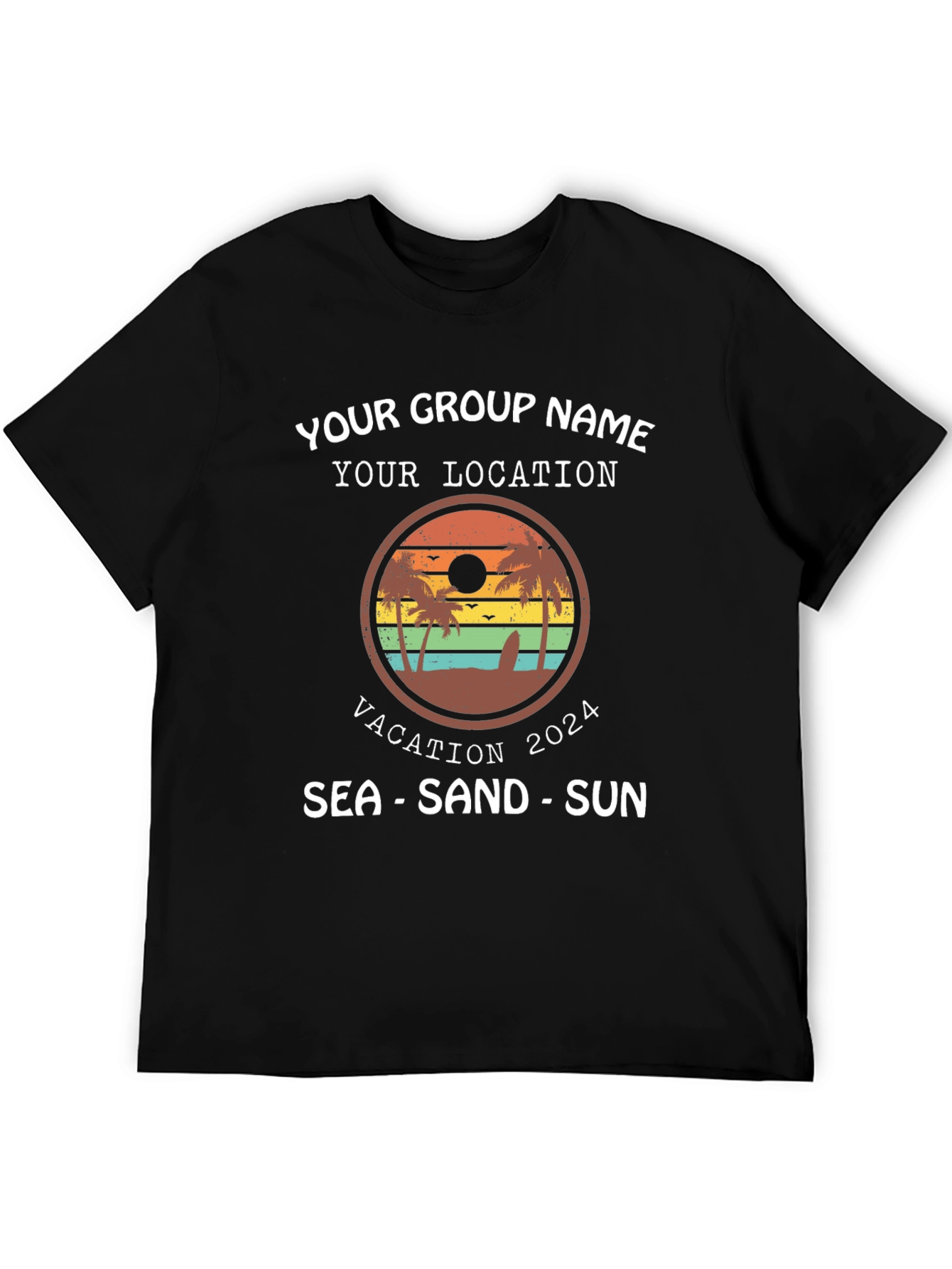 Vacation Group T-Shirt 2024 - Sea Sand Sun