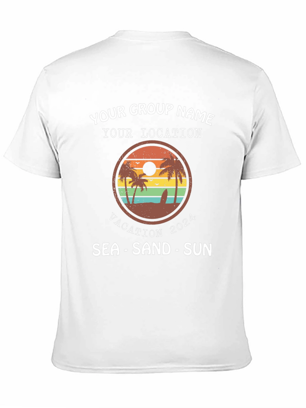 Vacation Group T-Shirt 2024 - Sea Sand Sun