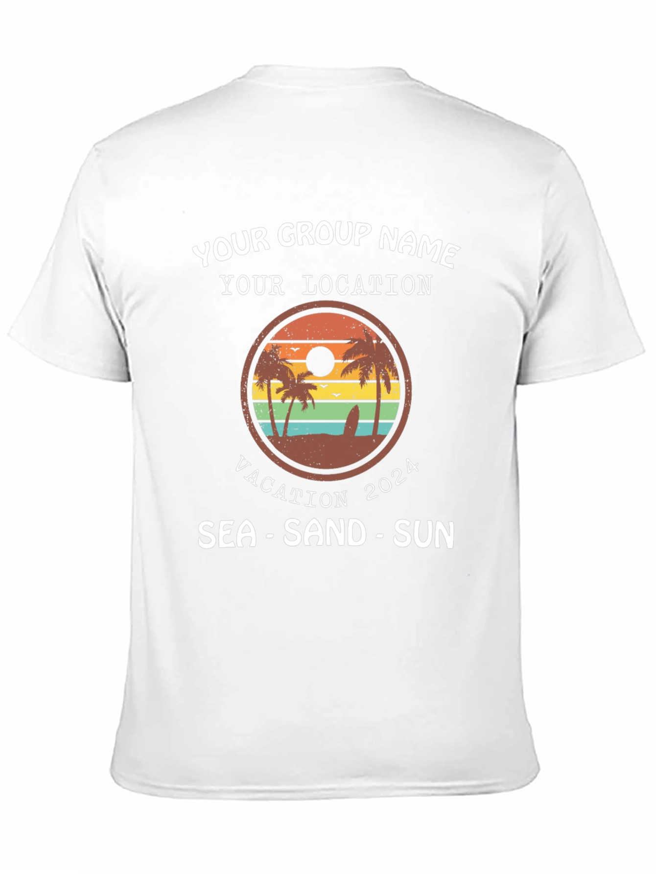 Vacation Group T-Shirt 2024 - Sea Sand Sun