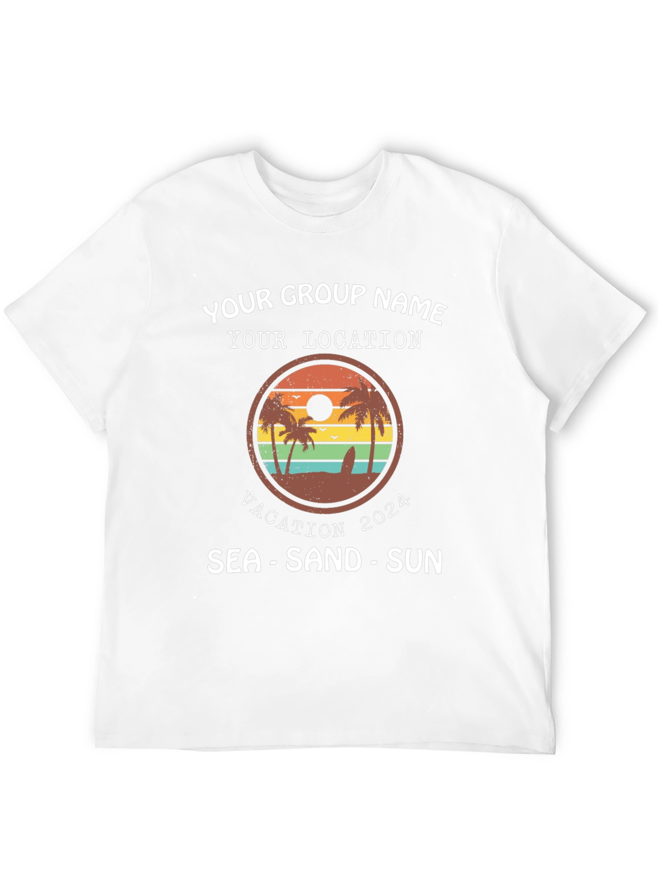 Vacation Group T-Shirt 2024 - Sea Sand Sun