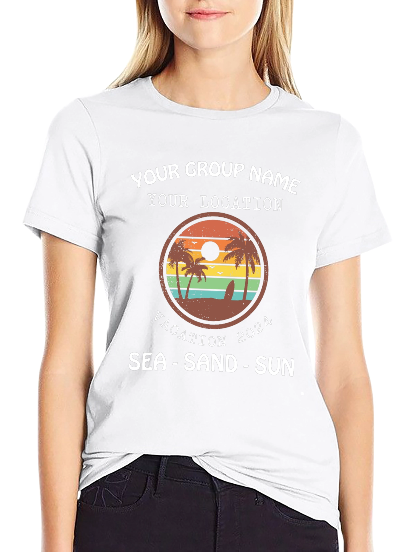Vacation Group T-Shirt 2024 - Sea Sand Sun
