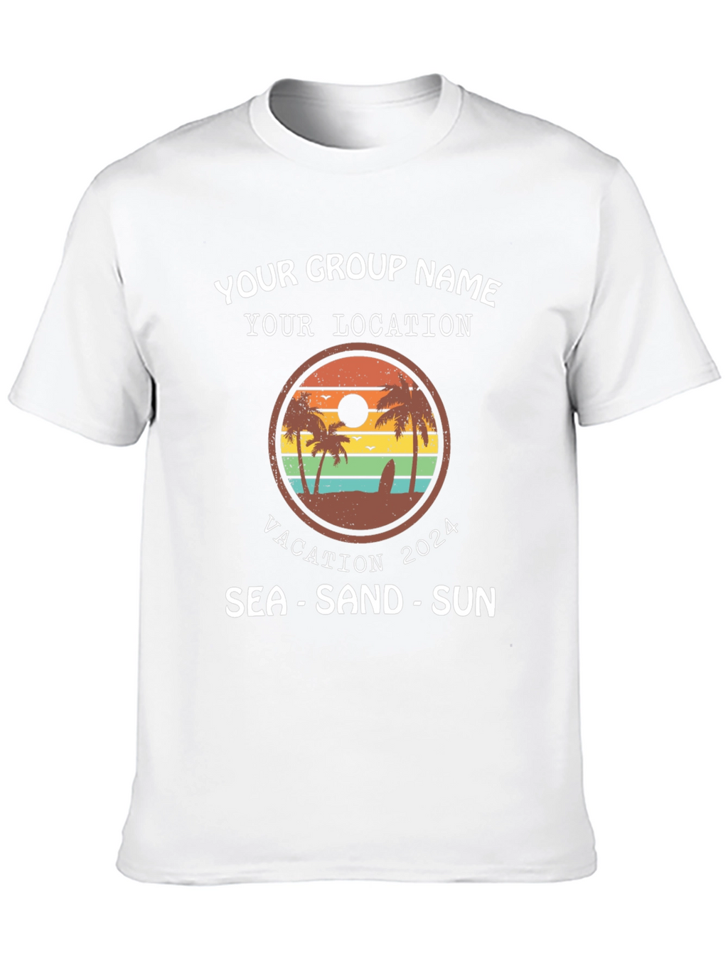 Vacation Group T-Shirt 2024 - Sea Sand Sun