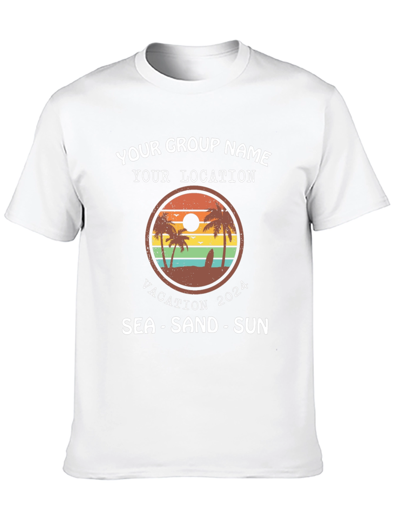 Vacation Group T-Shirt 2024 - Sea Sand Sun