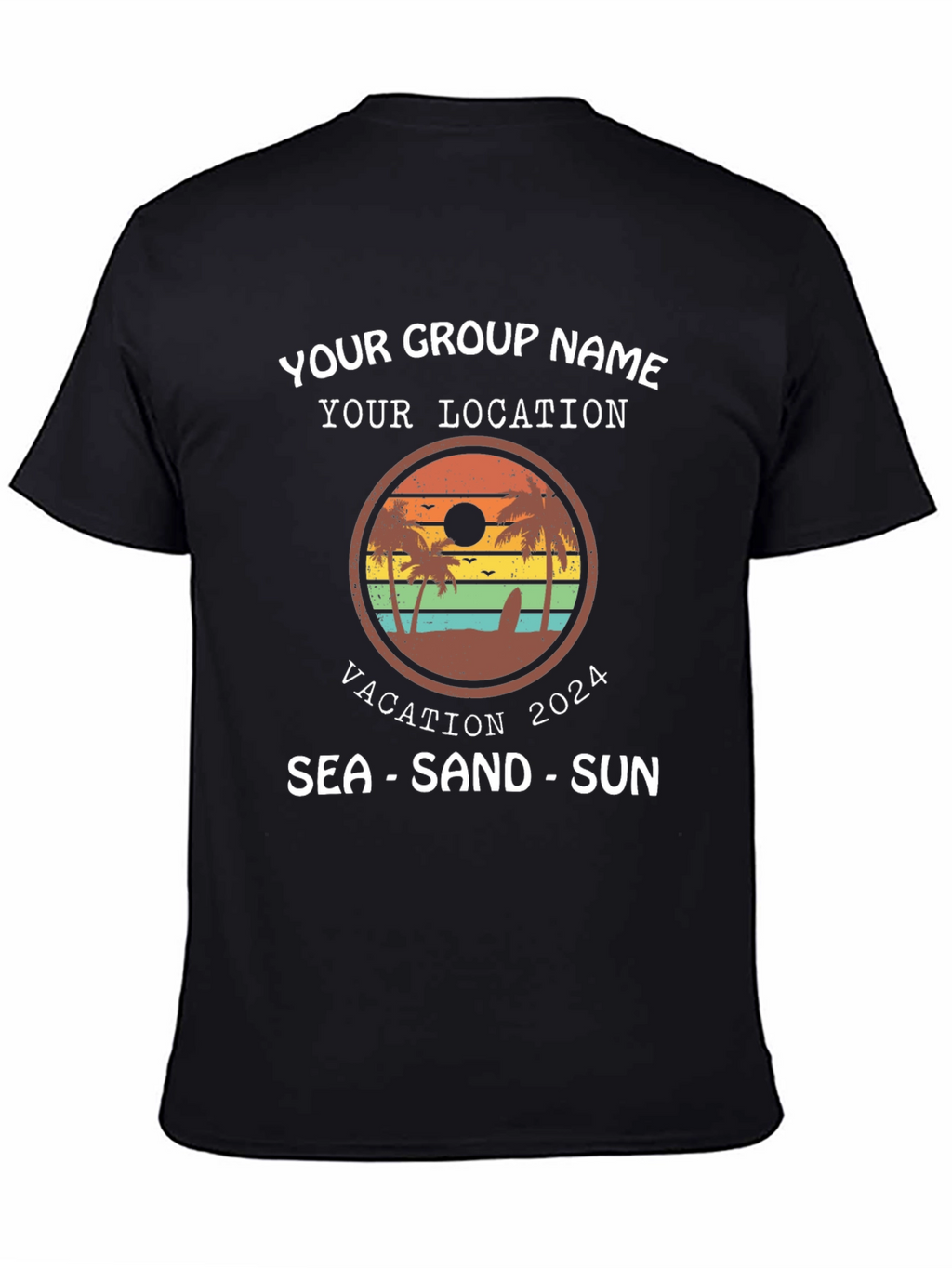 Vacation Group T-Shirt 2024 - Sea Sand Sun