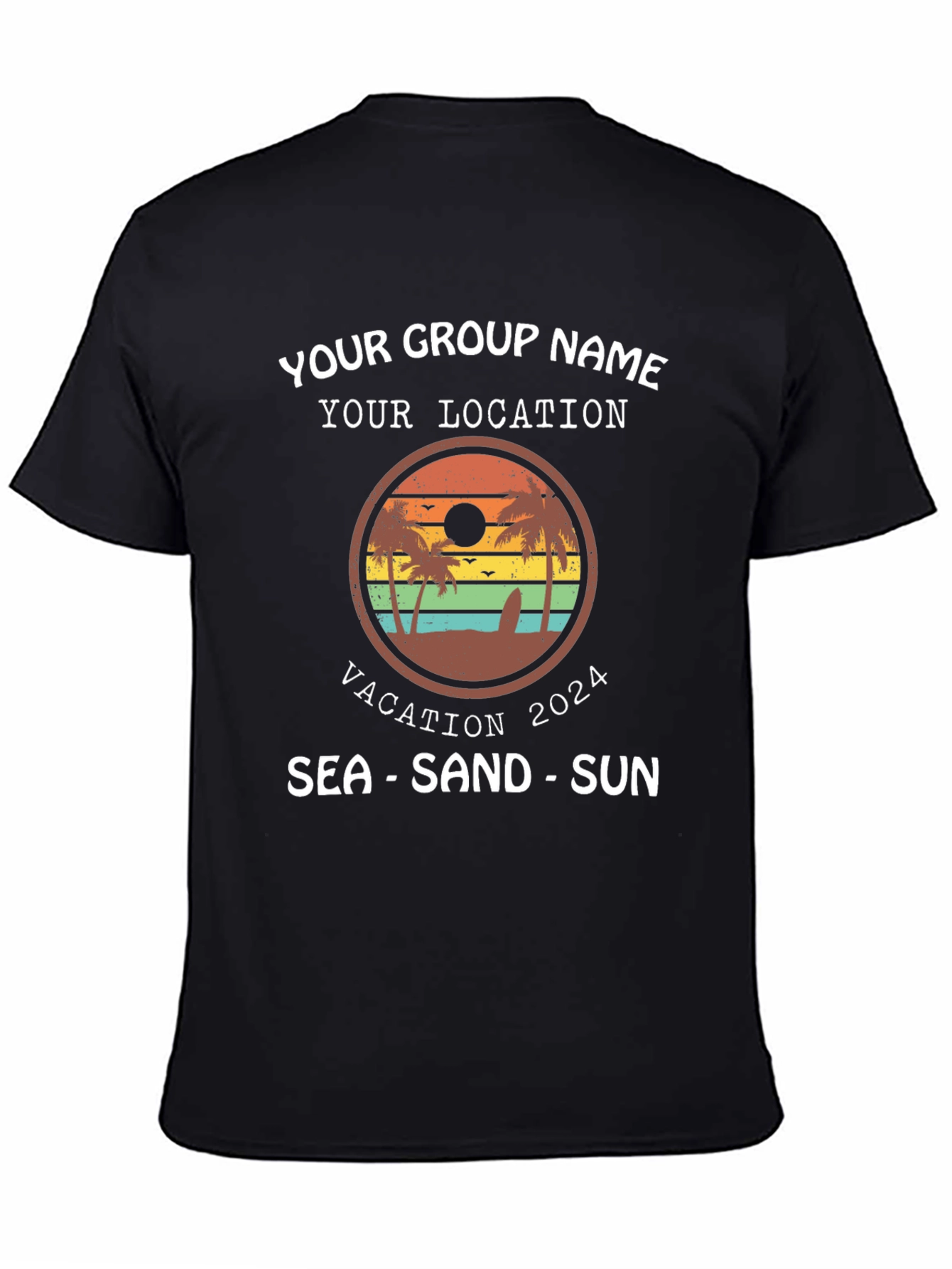Vacation Group T-Shirt 2024 - Sea Sand Sun