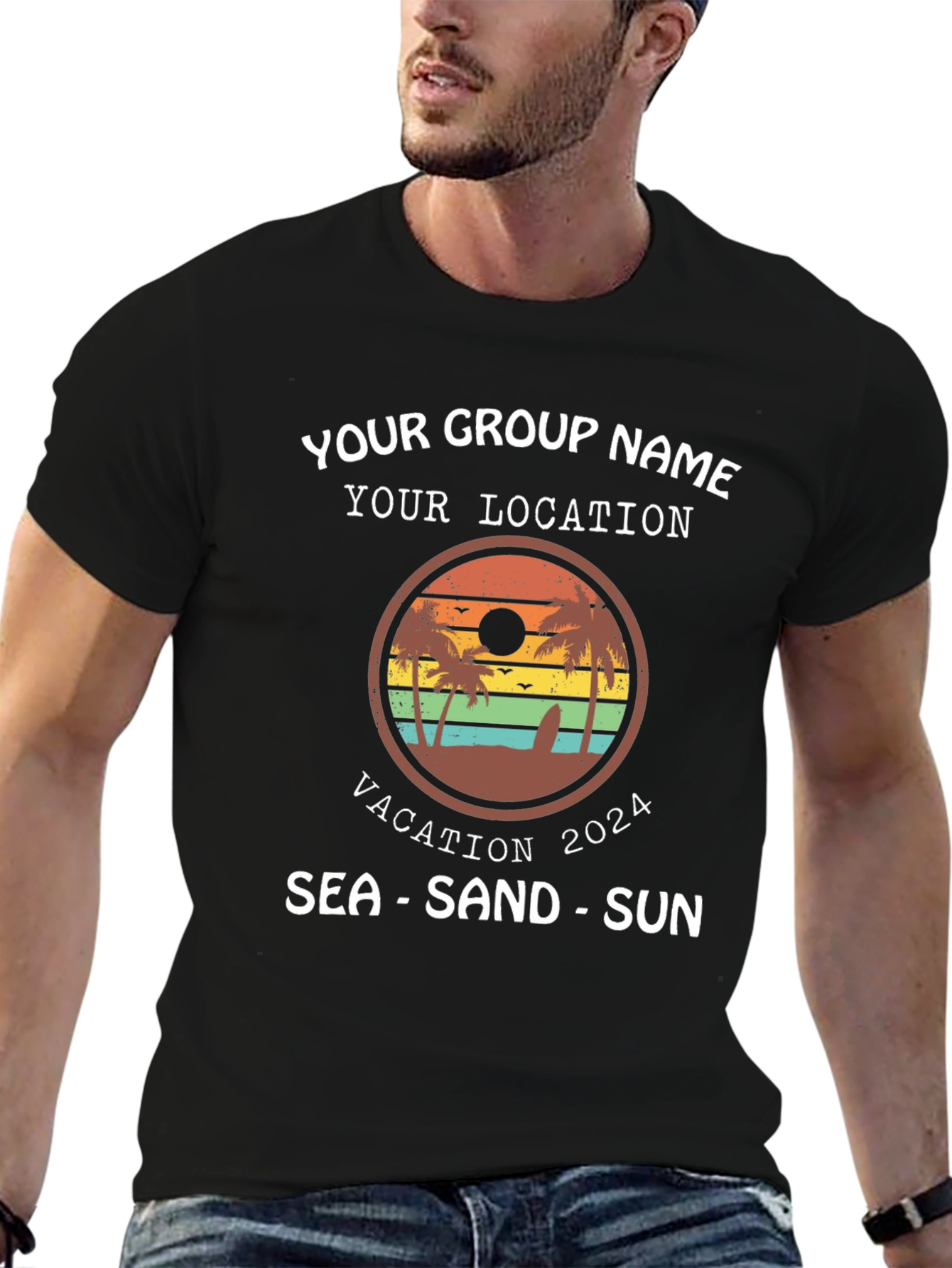 Vacation Group T-Shirt 2024 - Sea Sand Sun