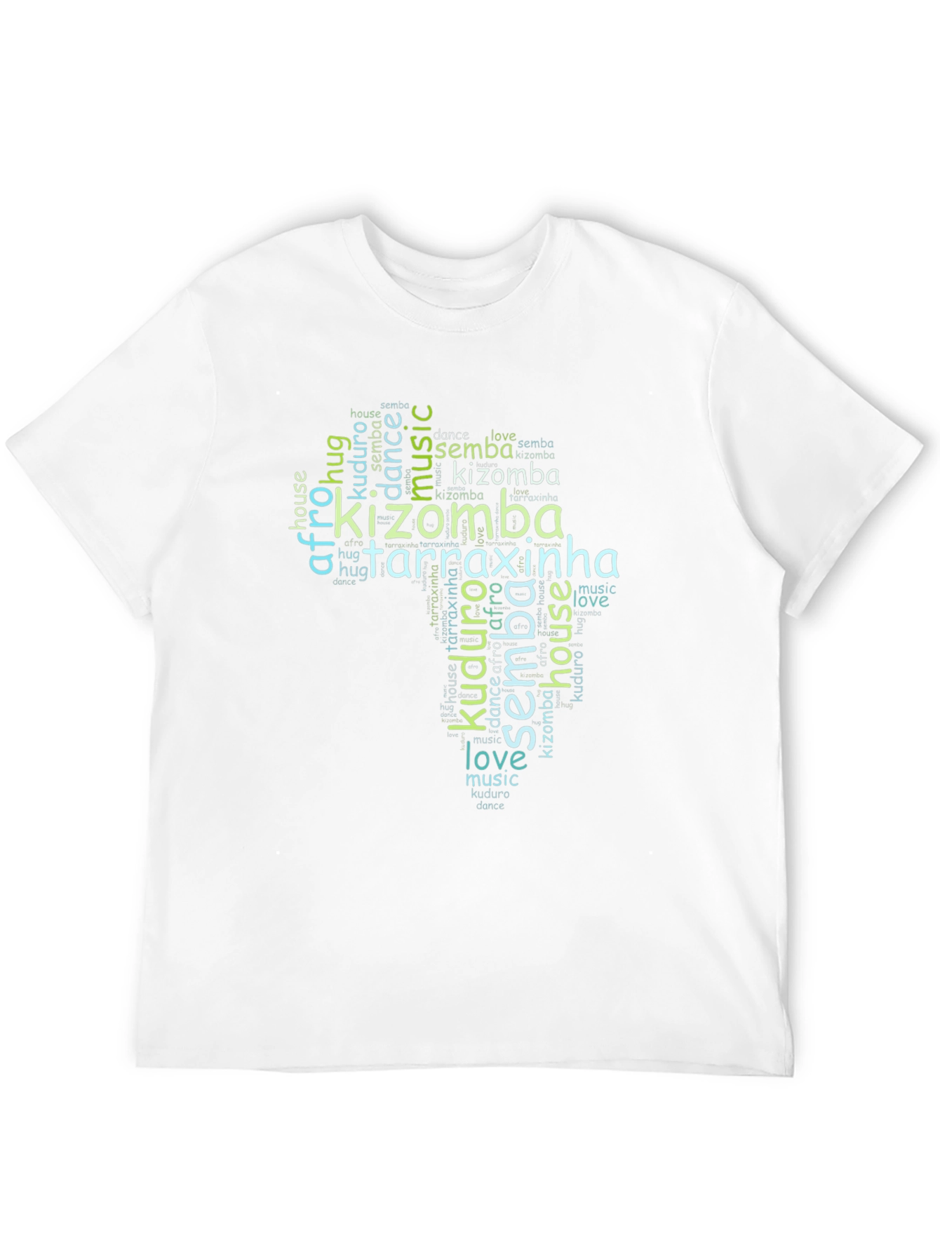 Kizomba Dance Music Word Art T-Shirt