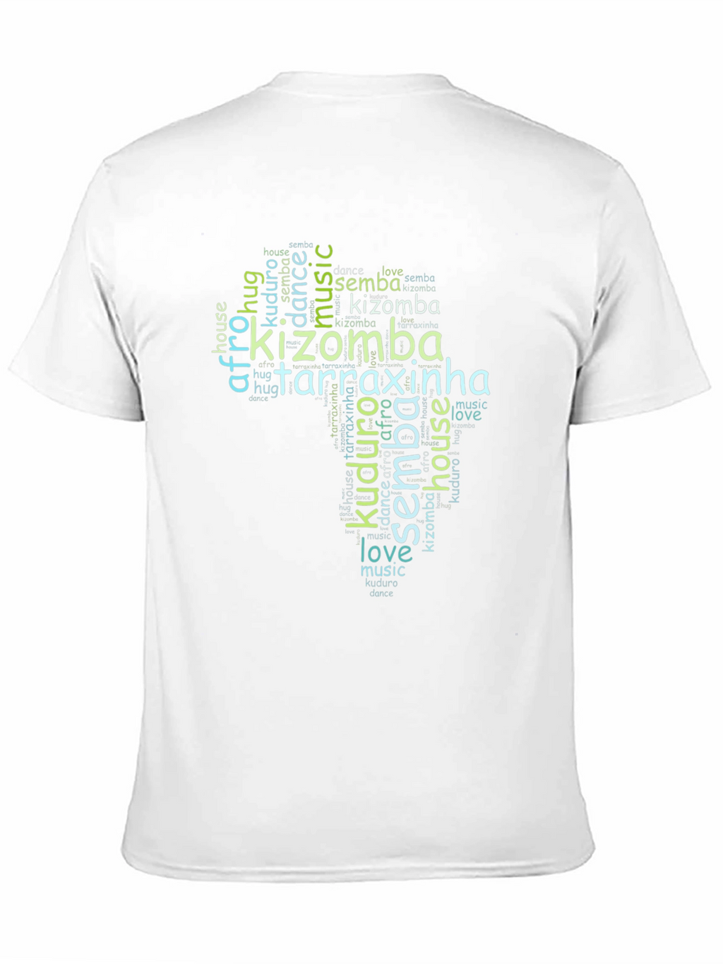 Kizomba Dance Music Word Art T-Shirt