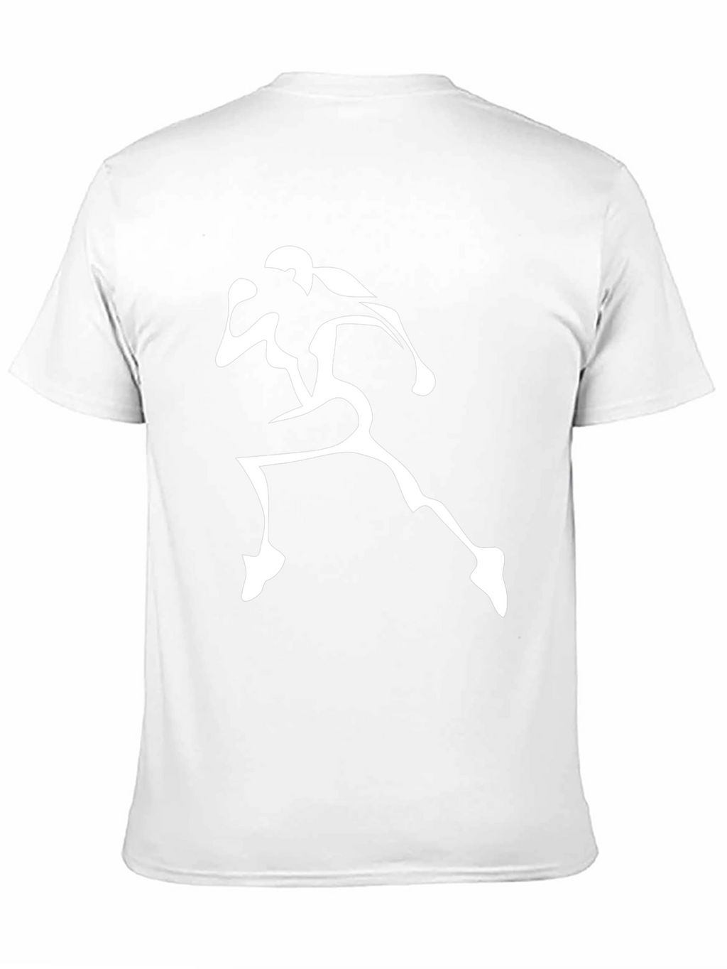 Mens Black Graphic Tee - Runner Design