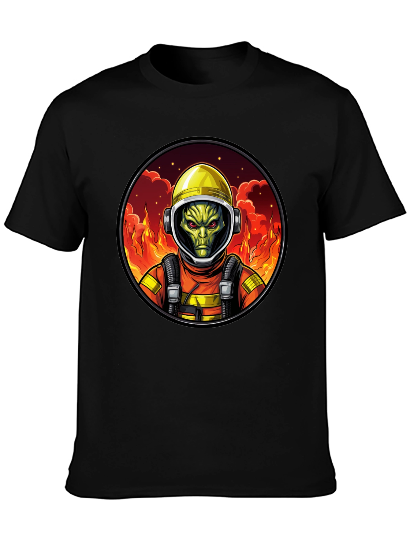 Alien Firefighter Graphic Tee