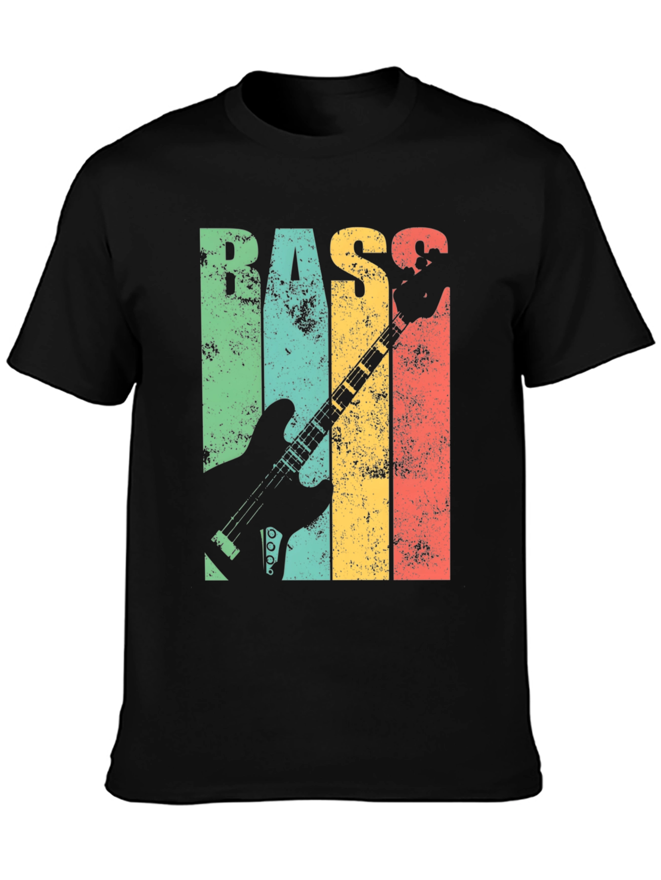 Vintage Bass Guitar T-Shirt - Retro Music Tee