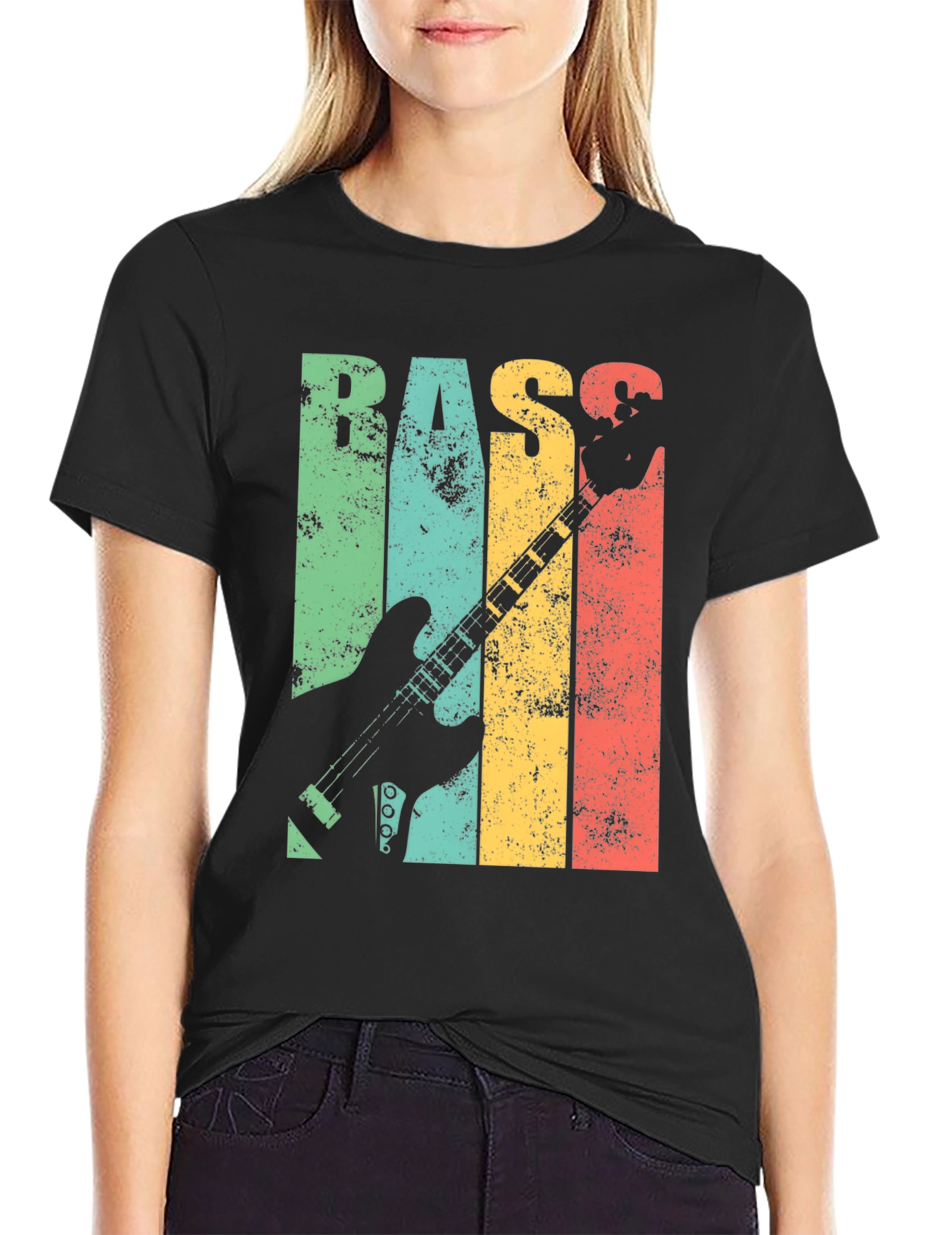 Vintage Bass Guitar T-Shirt - Retro Music Tee