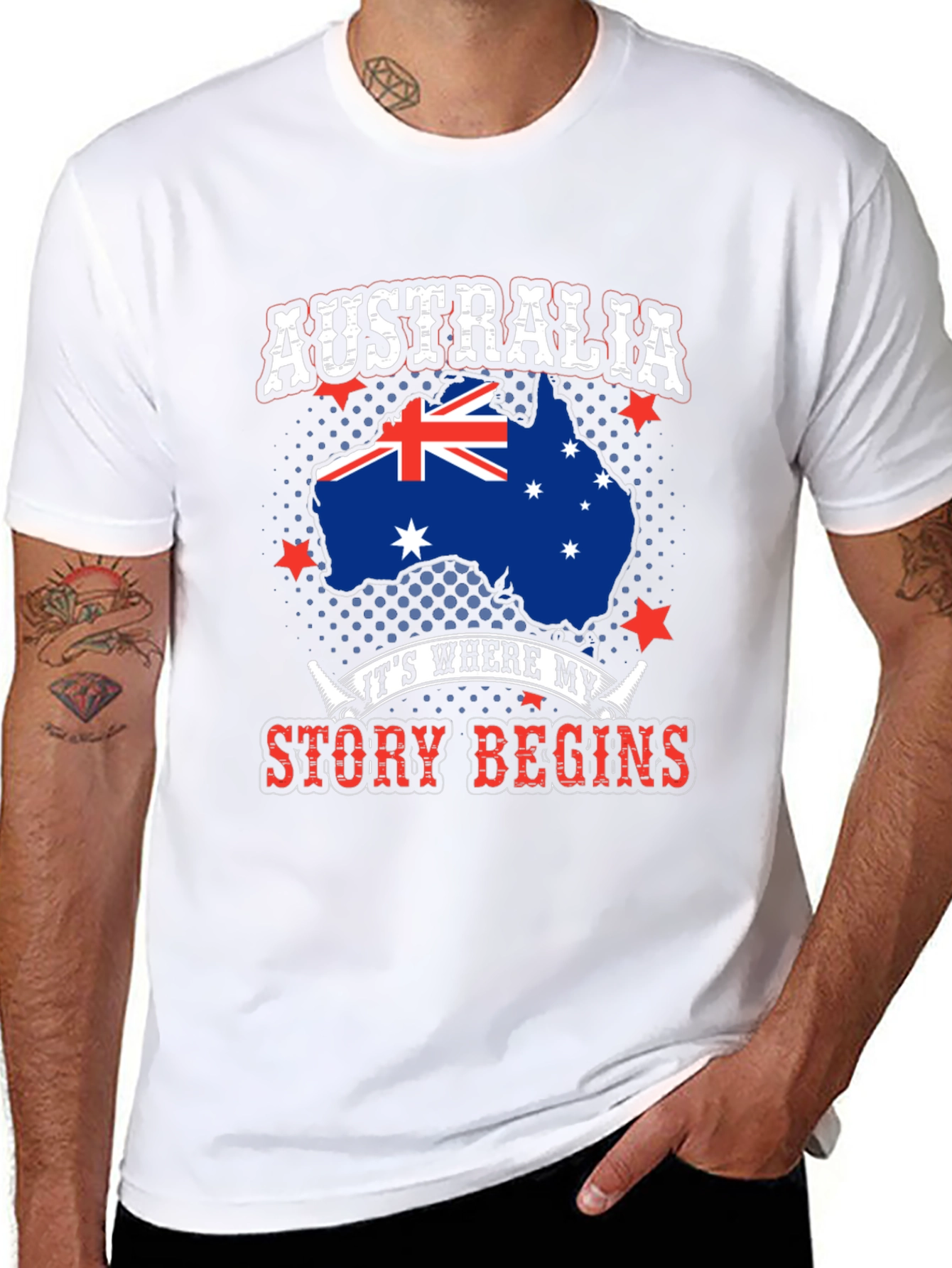 Australia Story Begins T-Shirt - Aussie Pride Tee