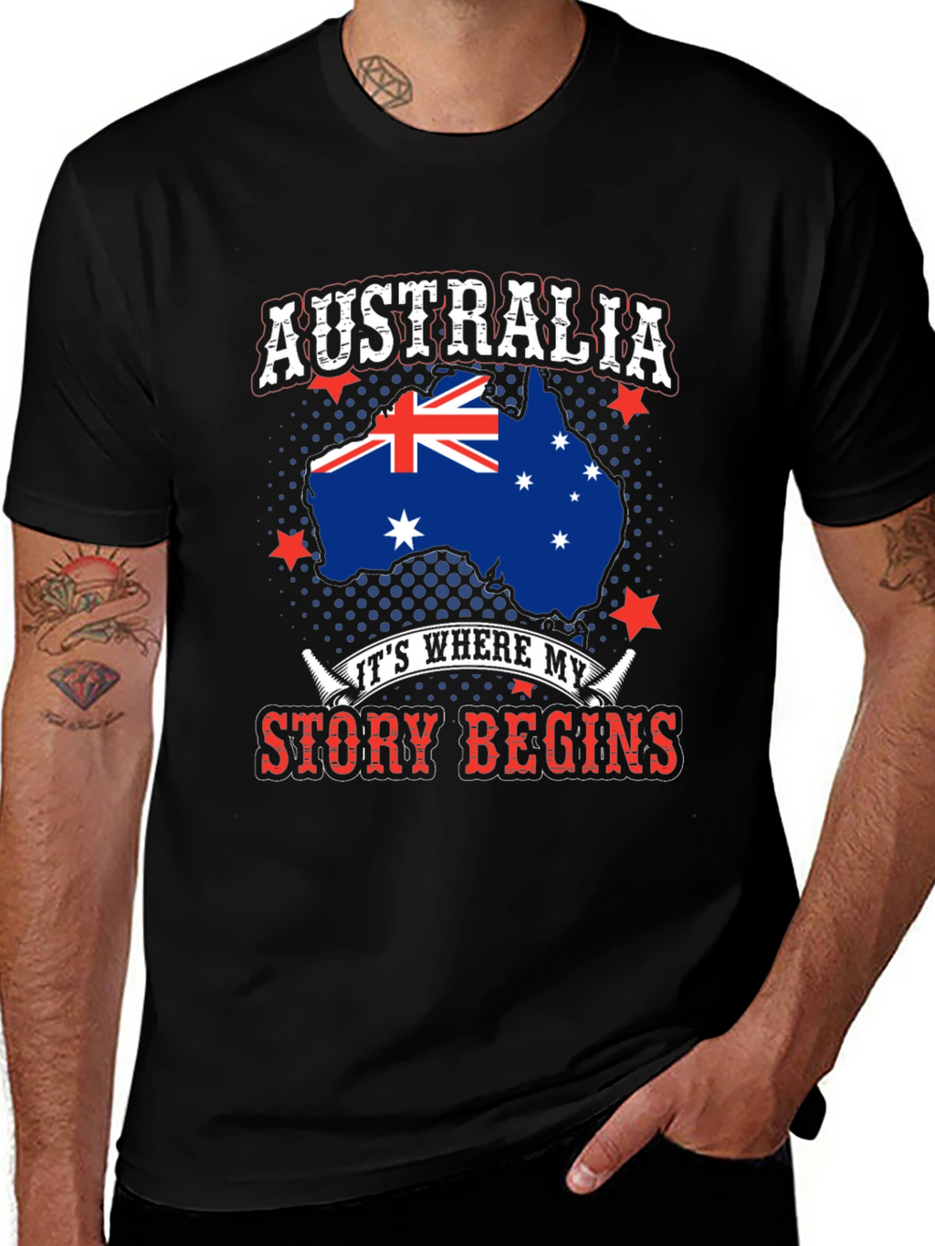 Australia Story Begins T-Shirt - Aussie Pride Tee