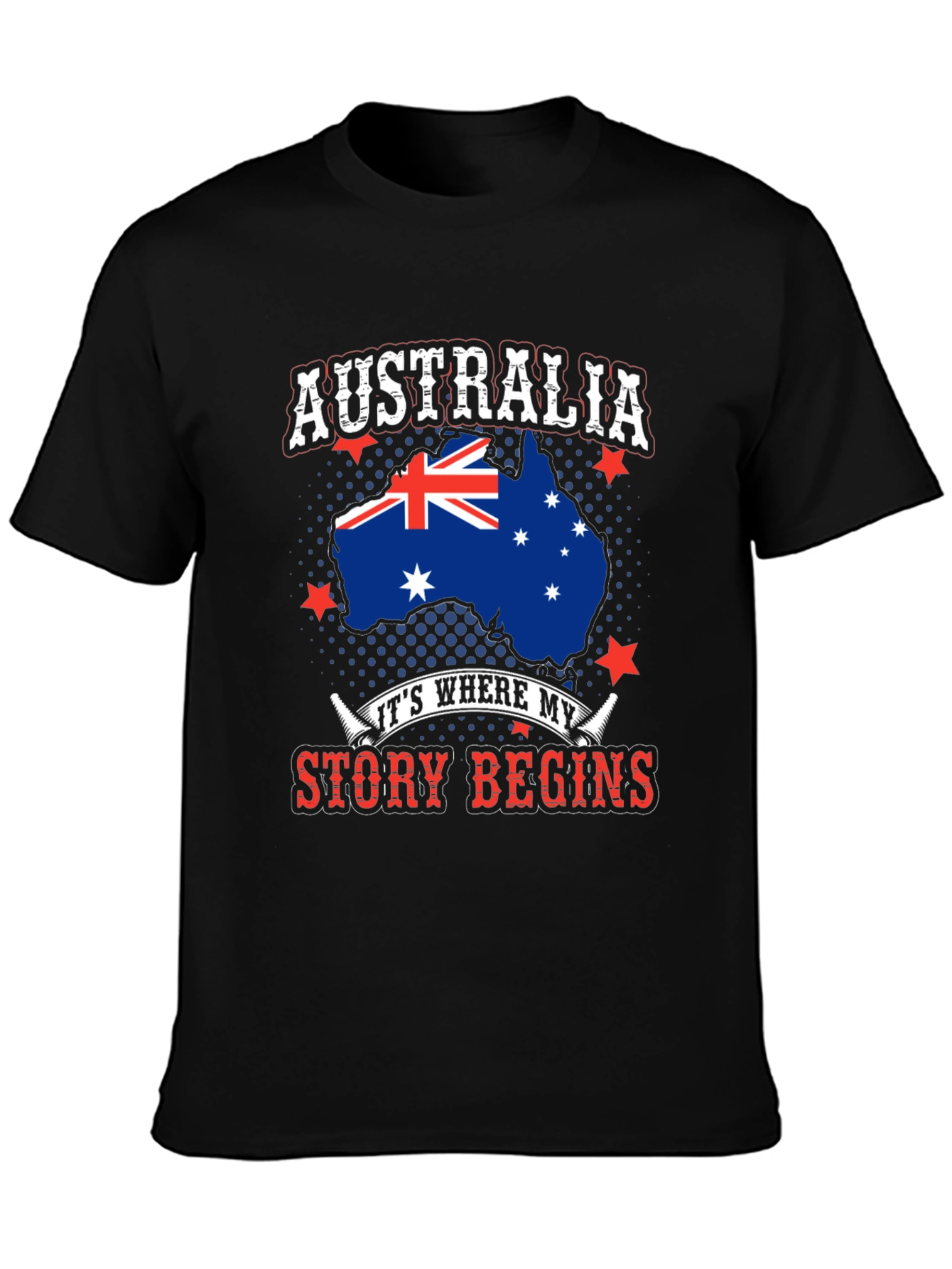 Australia Story Begins T-Shirt - Aussie Pride Tee