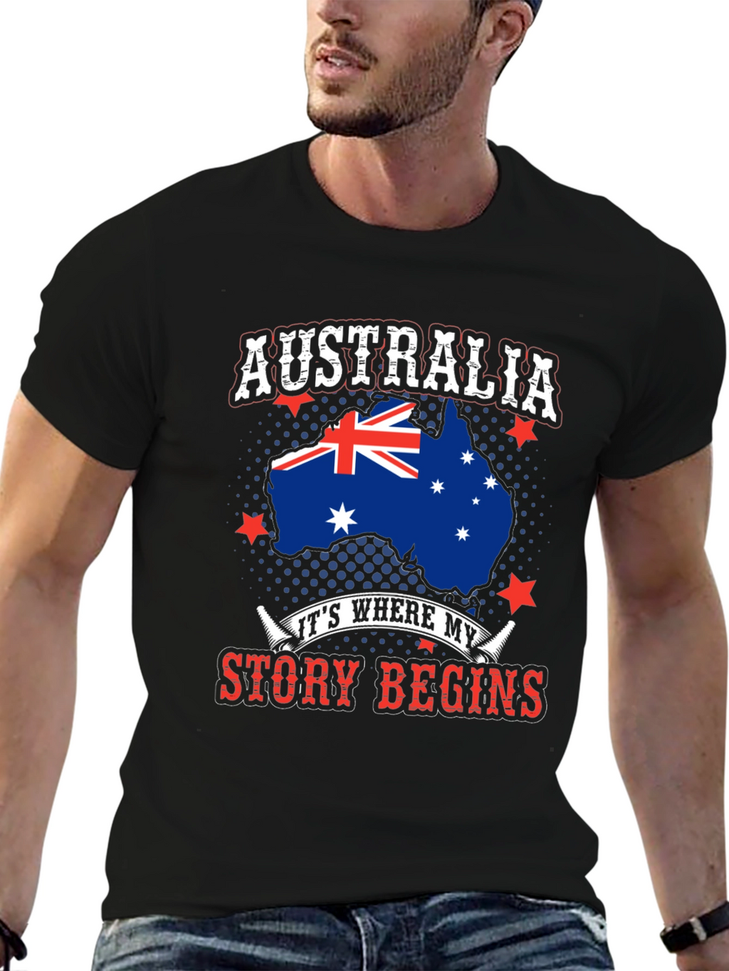 Australia Story Begins T-Shirt - Aussie Pride Tee