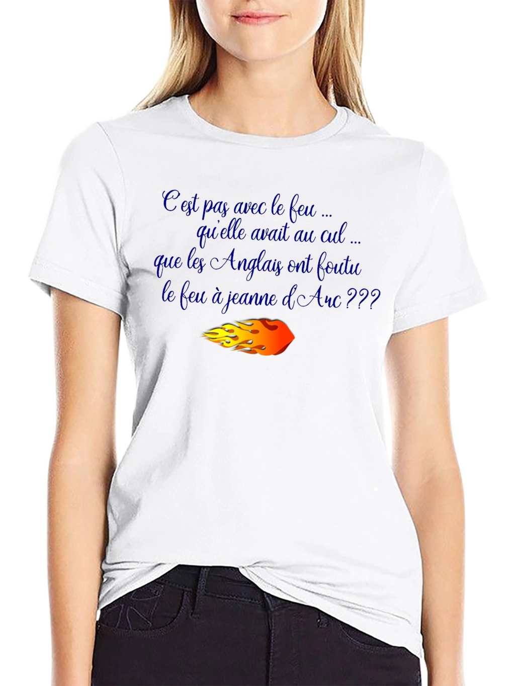 Joan of Arc T-Shirt - Humorous French Slogan