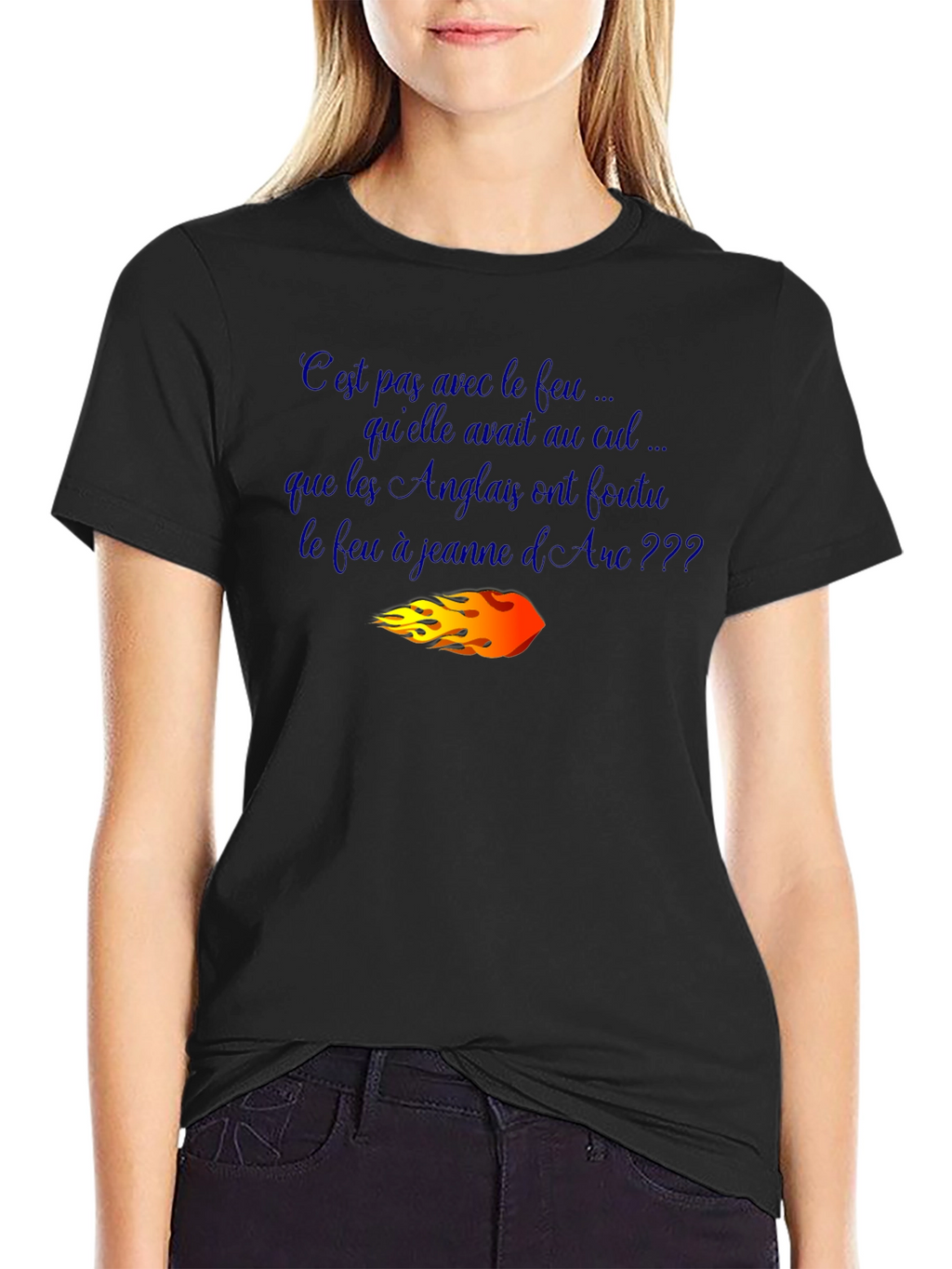 Joan of Arc T-Shirt - Humorous French Slogan