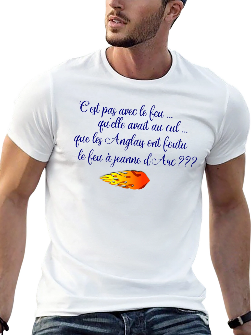 Joan of Arc T-Shirt - Humorous French Slogan