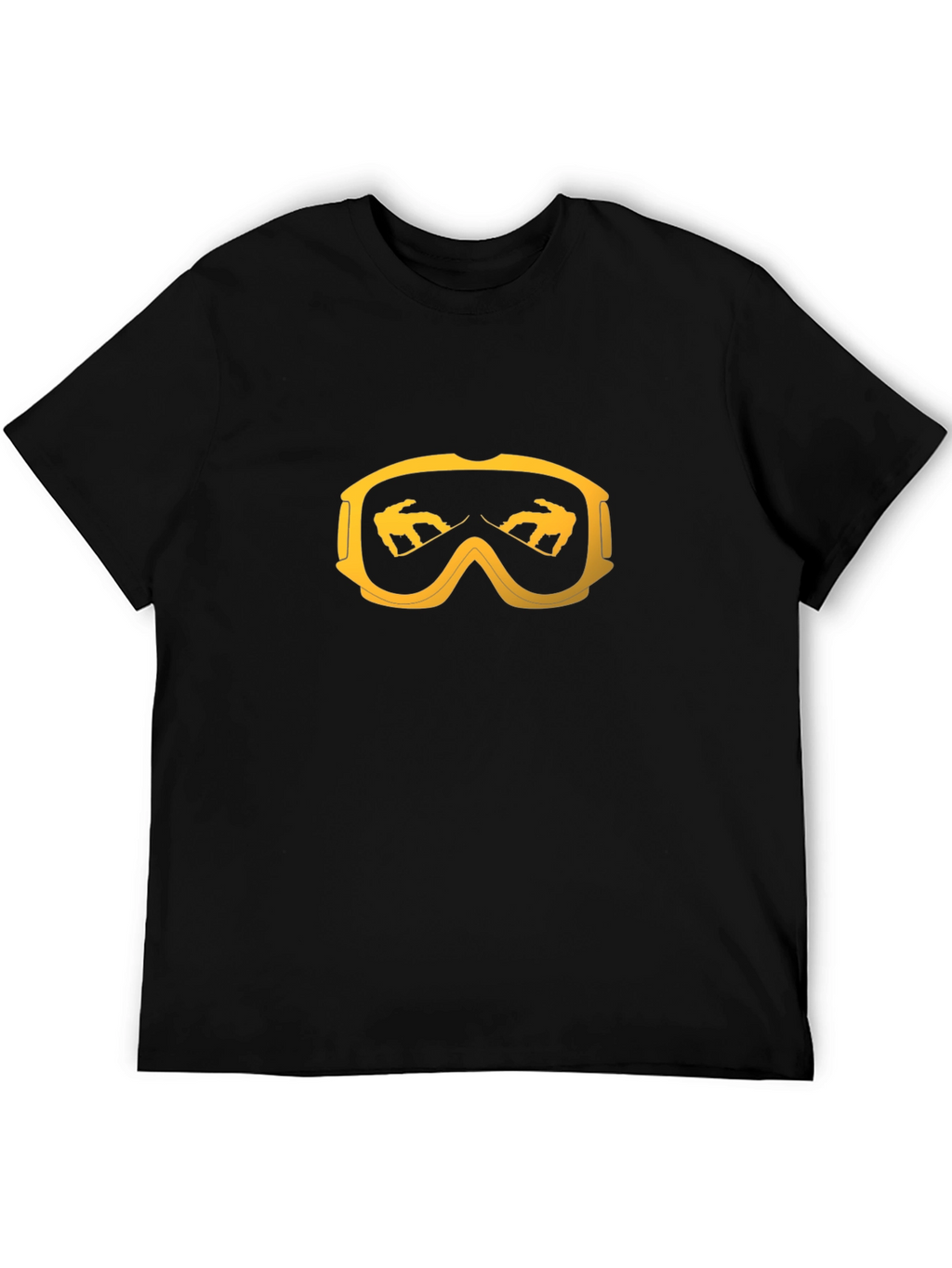 Snowboarder Goggles Graphic Tee - Black