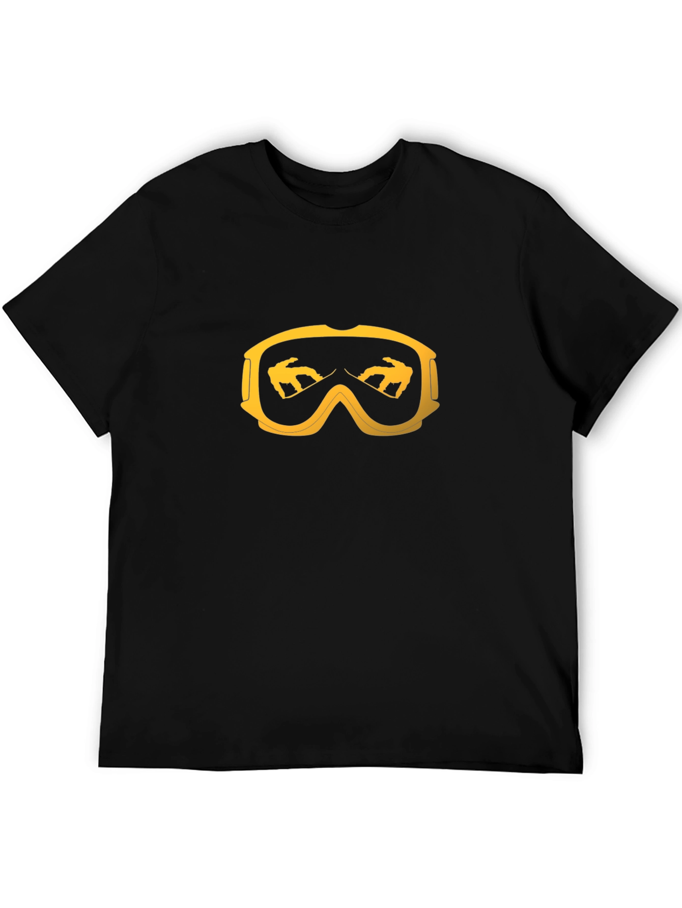 Snowboarder Goggles Graphic Tee - Black