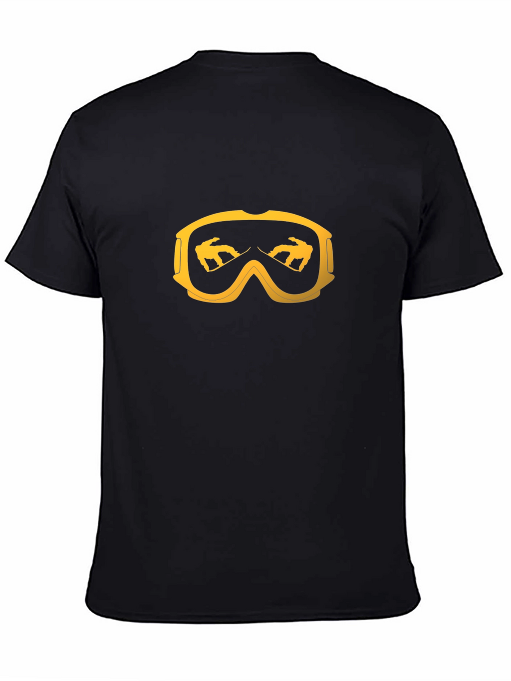 Snowboarder Goggles Graphic Tee - Black