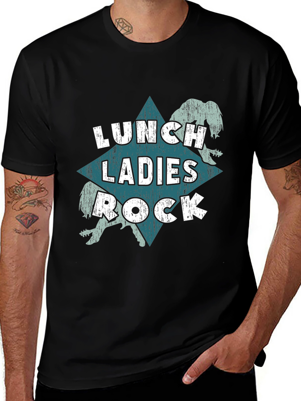 Lunch Ladies Rock T-Shirt - Cool Graphic Tee